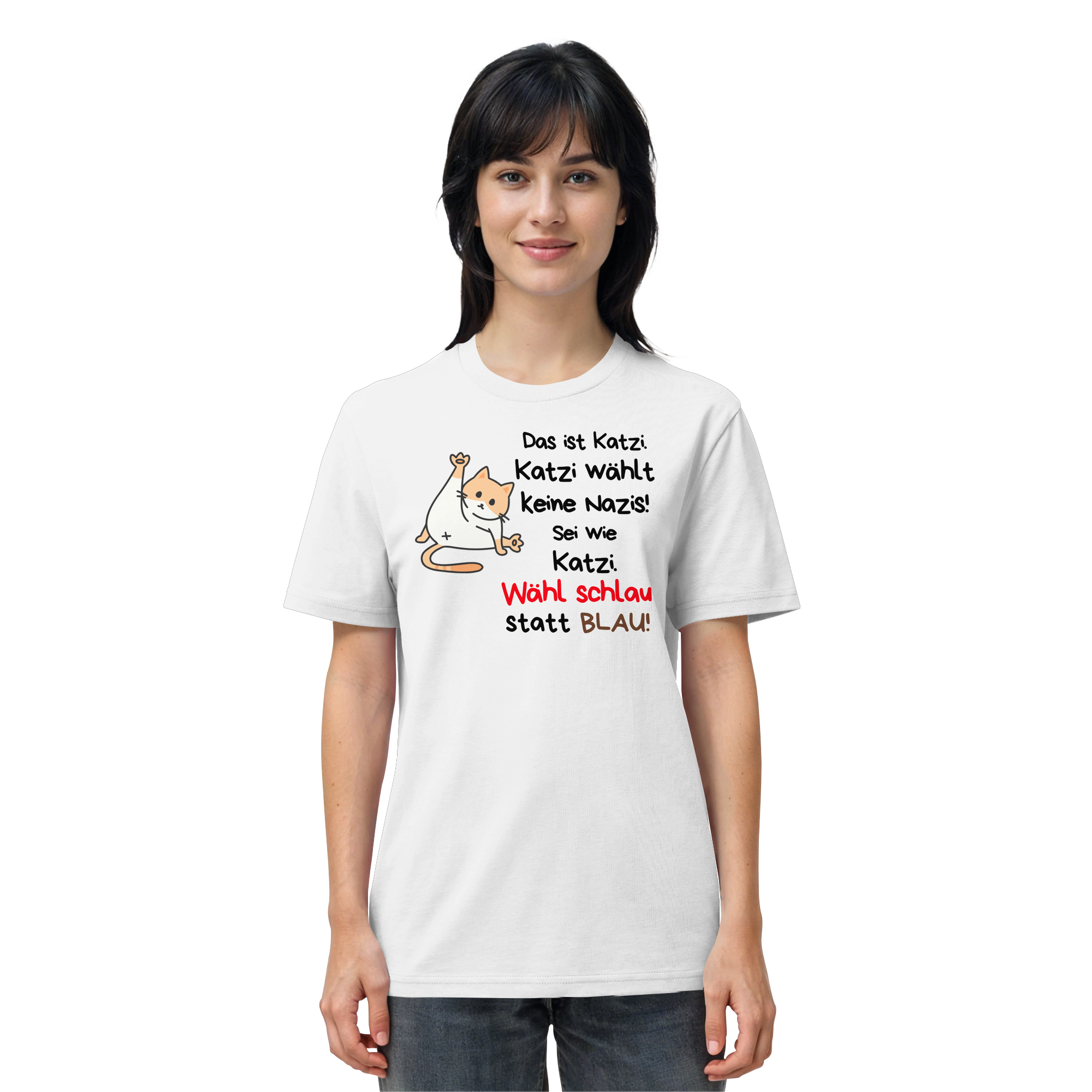Katzi wählt keine Nazis! - Organic Shirt