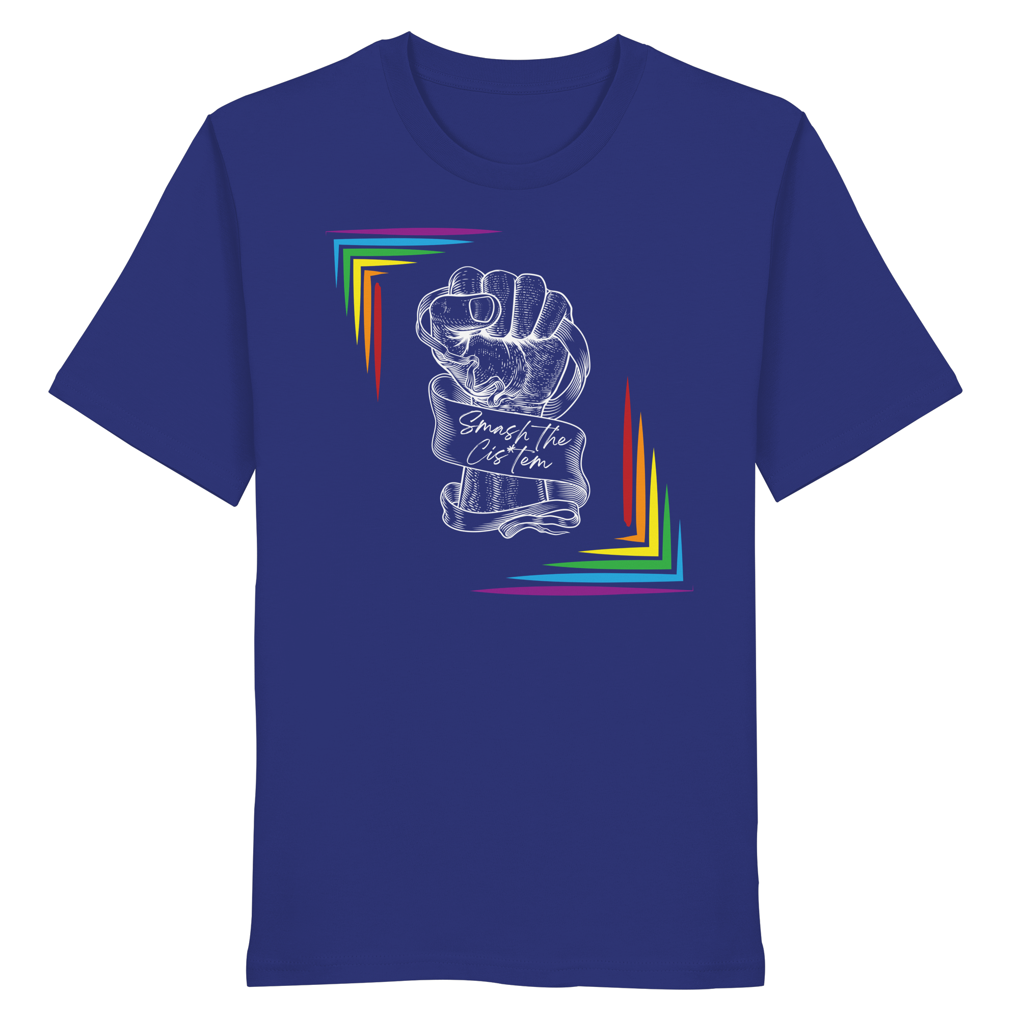 Smash The Cistem (weiße Schrift) - Organic Shirt