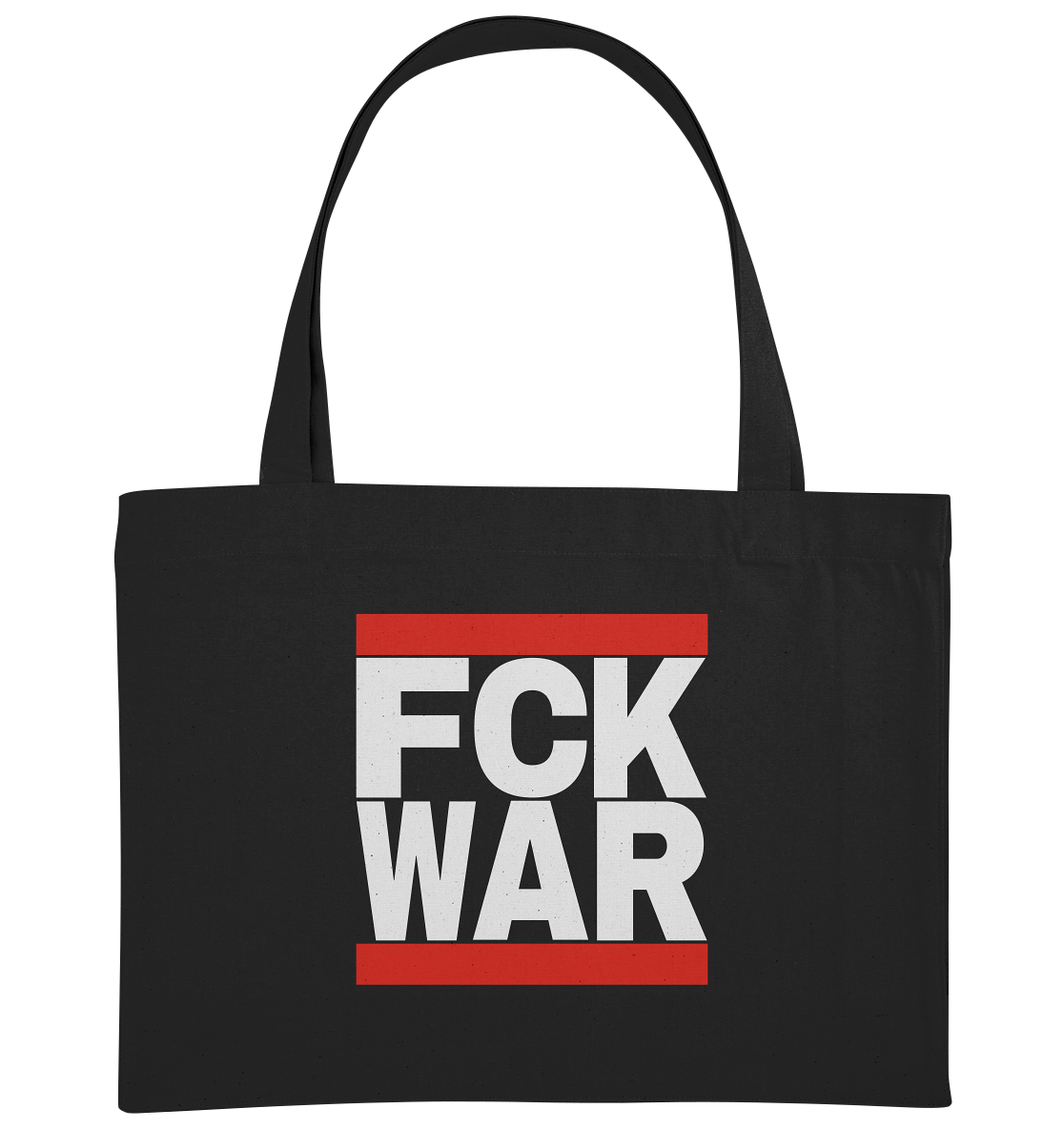 FCK WAR (weiße Schrift) - Organic Shopping-Bag