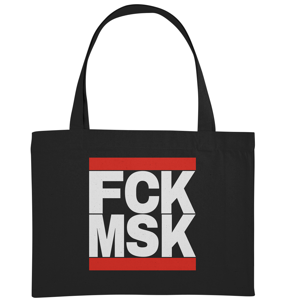 FCK MSK (weiße Schrift) - Organic Shopping-Bag
