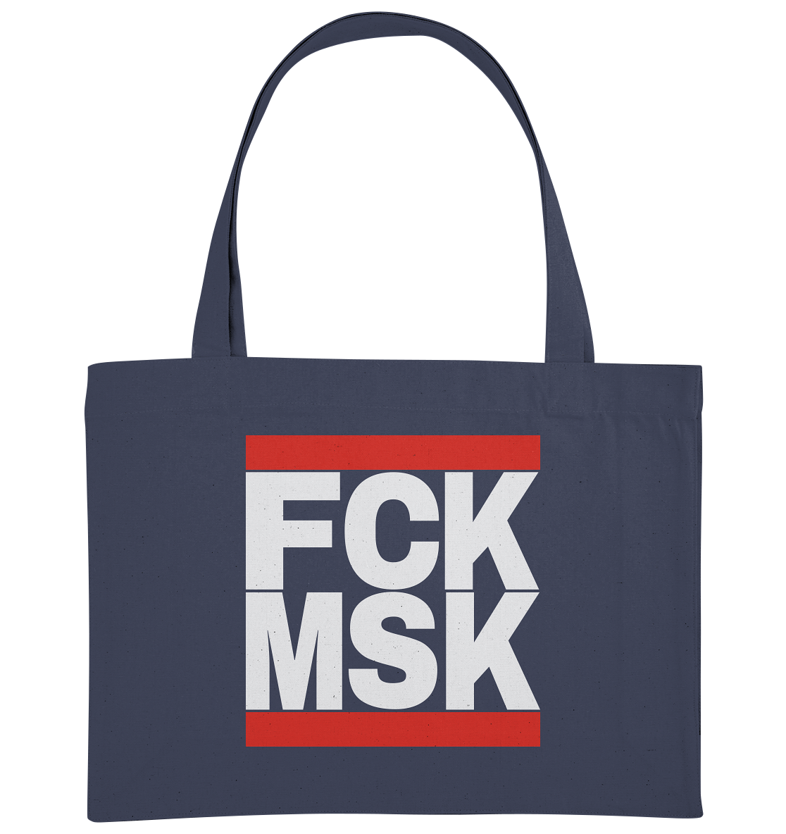 FCK MSK (weiße Schrift) - Organic Shopping-Bag