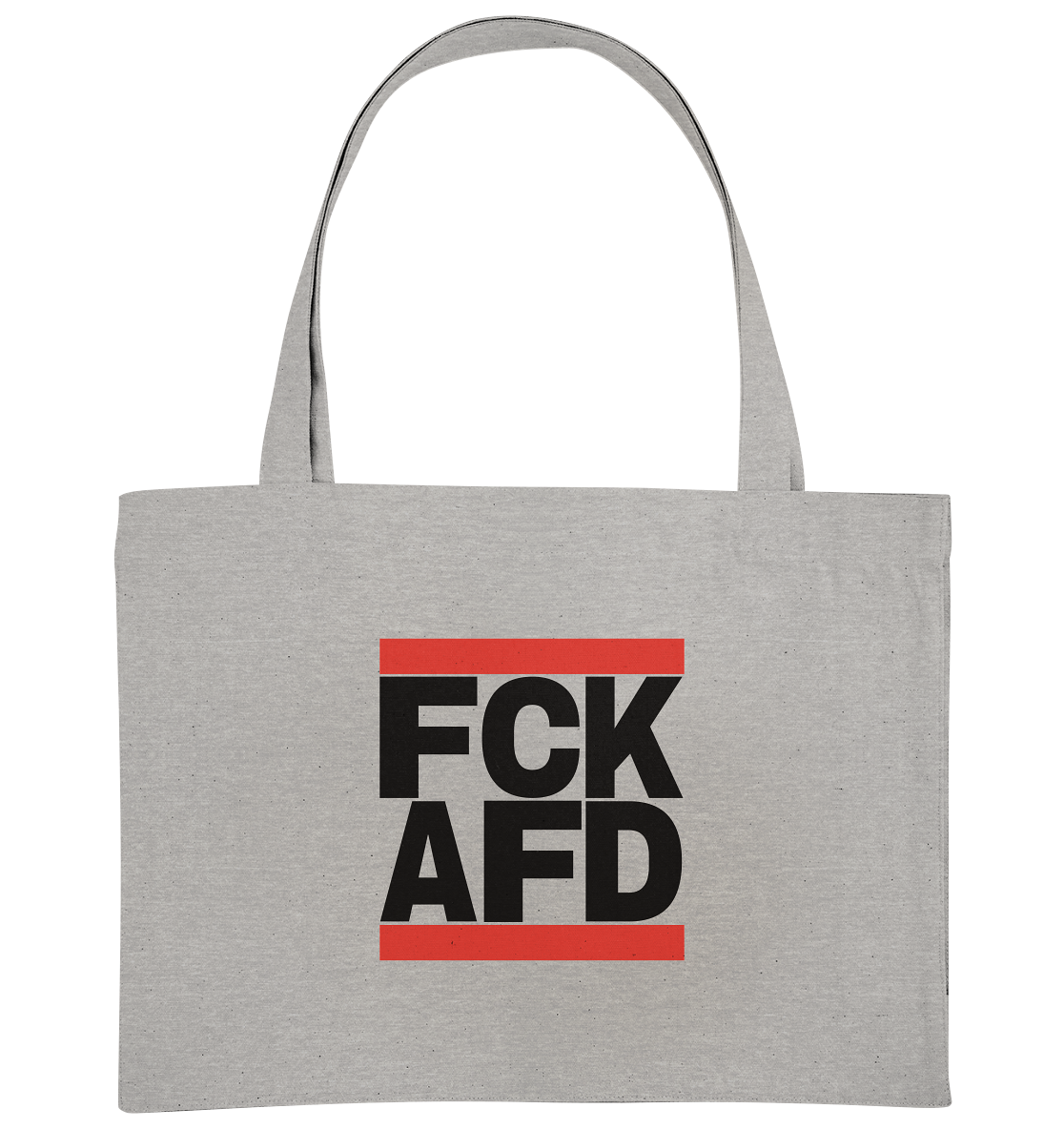 FCK AFD (schwarze Schrift) - Organic Shopping-Bag