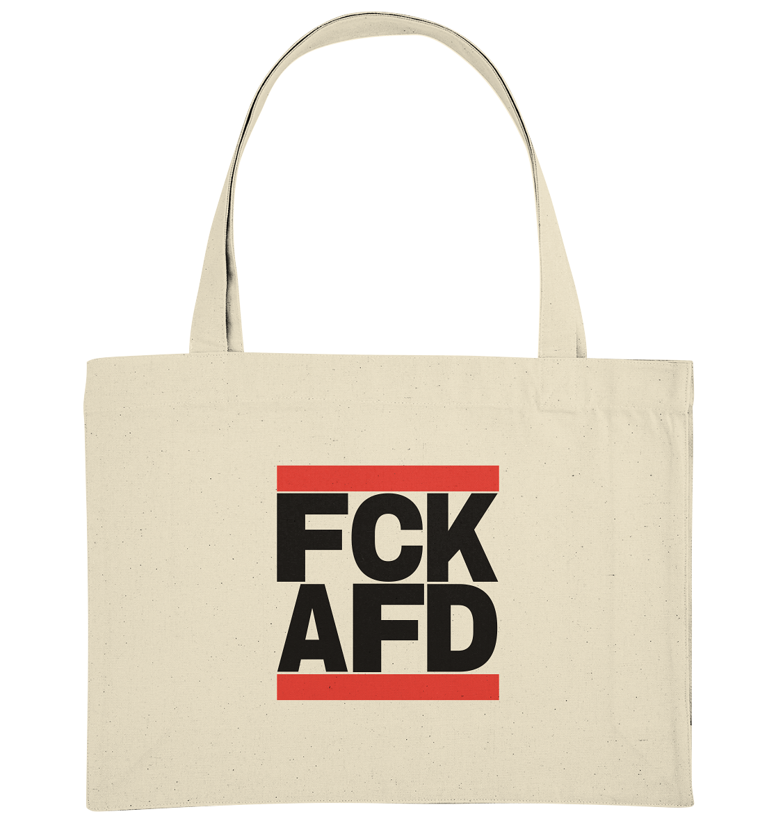 FCK AFD (schwarze Schrift) - Organic Shopping-Bag