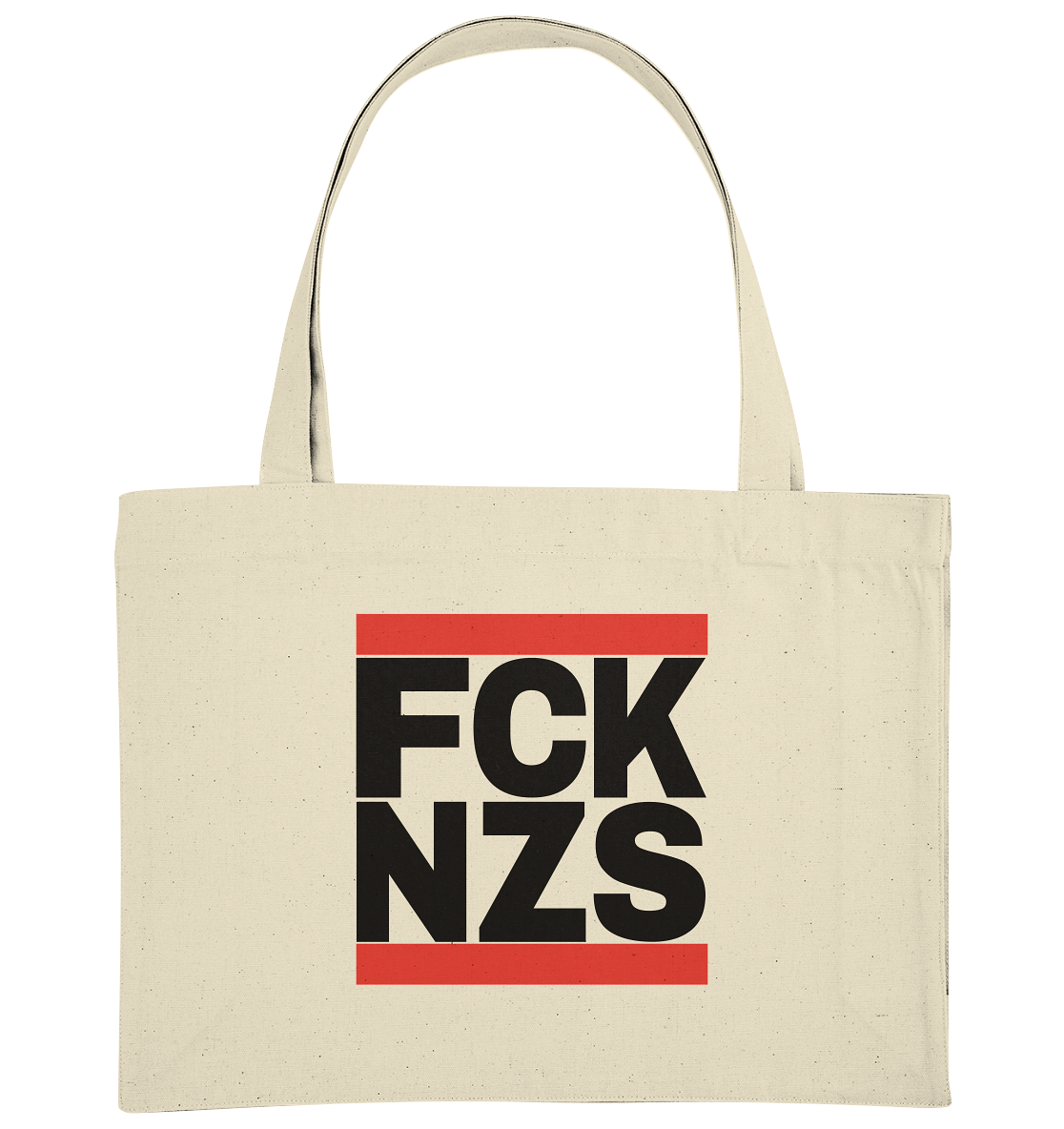 FCK NZS (schwarze Schrift) - Organic Shopping-Bag
