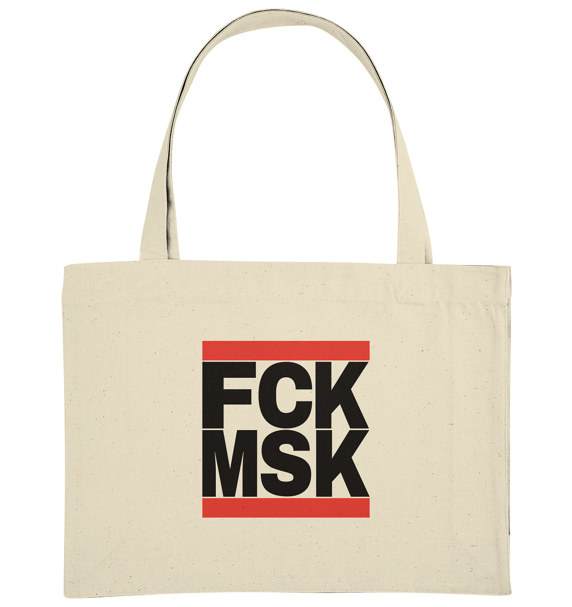 FCK MSK (schwarze Schrift) - Organic Shopping-Bag