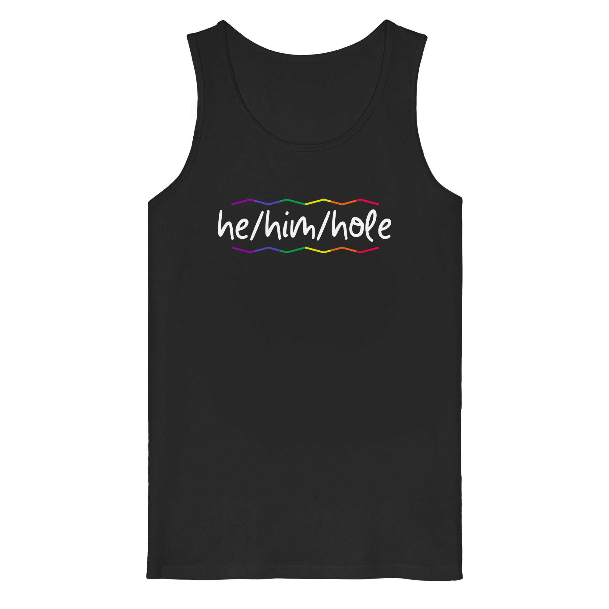 he/him/hole "Pride Waves Edition" - Organic Tank Top