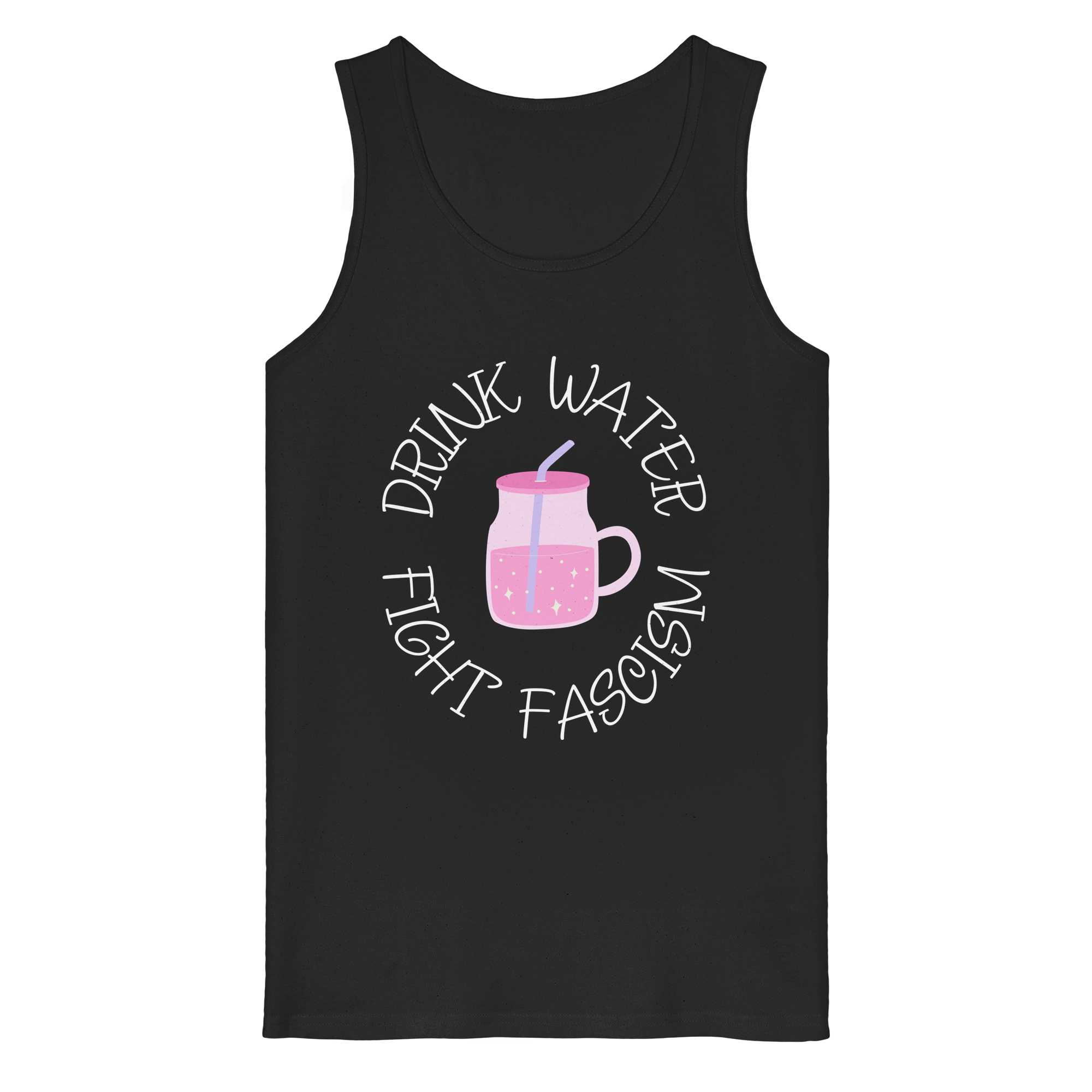 Drink Water Fight Fascism - Organic Tank Top