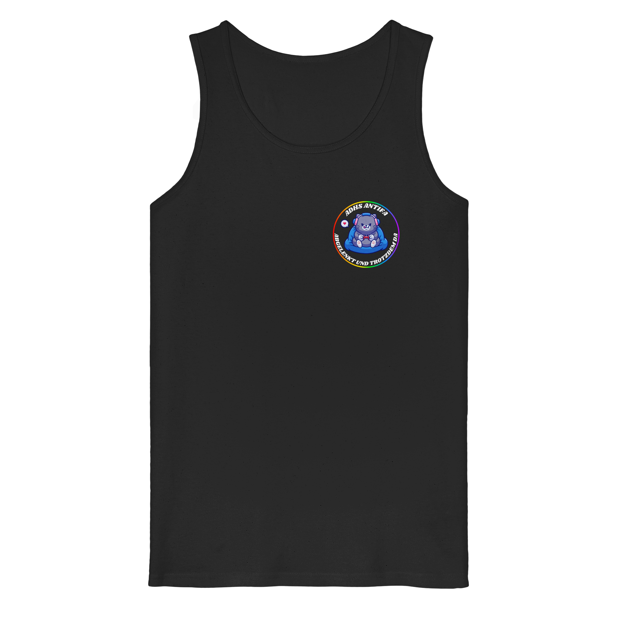 ADHS Antifa: Abgelenkt und trotzdem da "Gamer Cat Edition" - Organic Tank Top