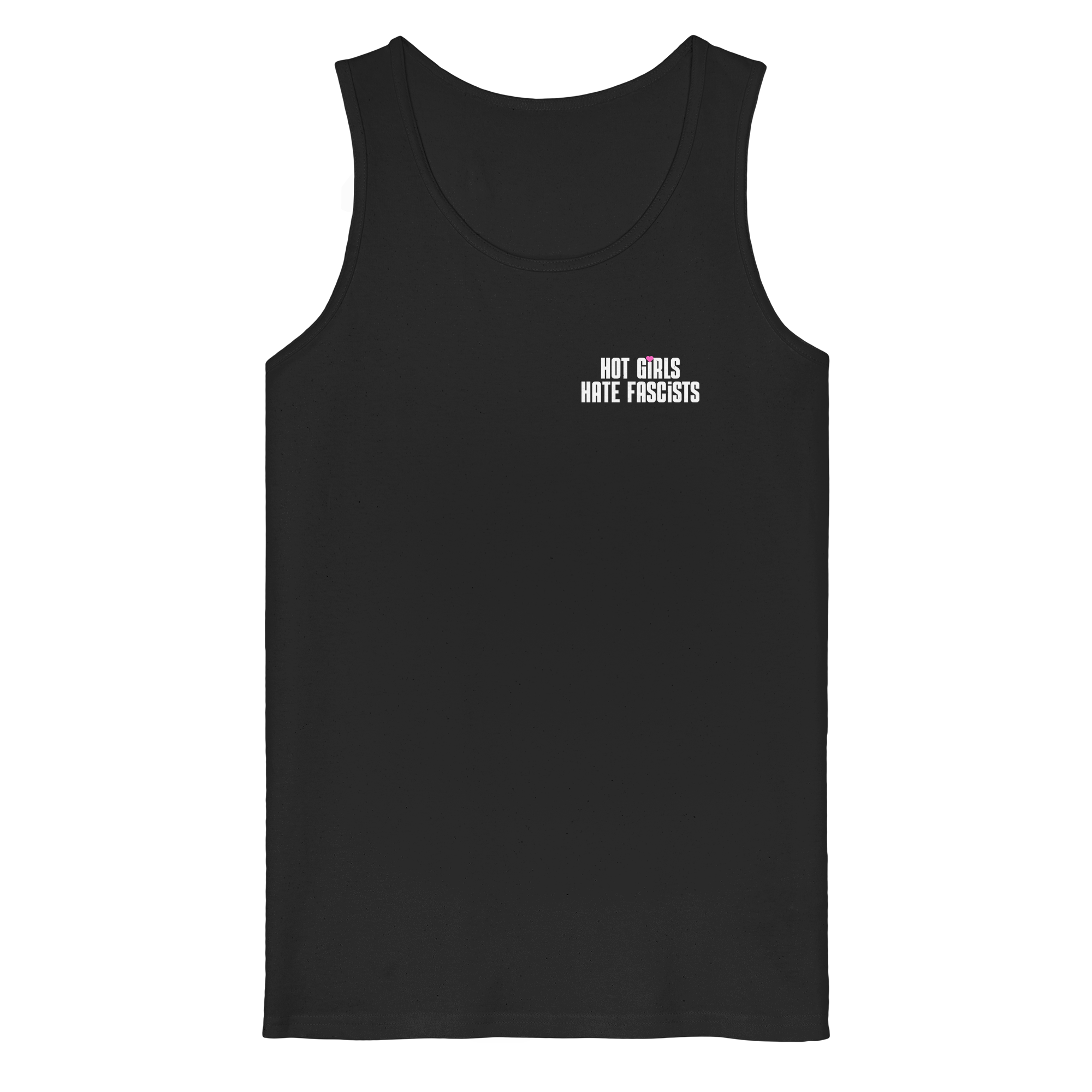 Hot Girls Hate Fascists (dunkel) - Organic Tank Top