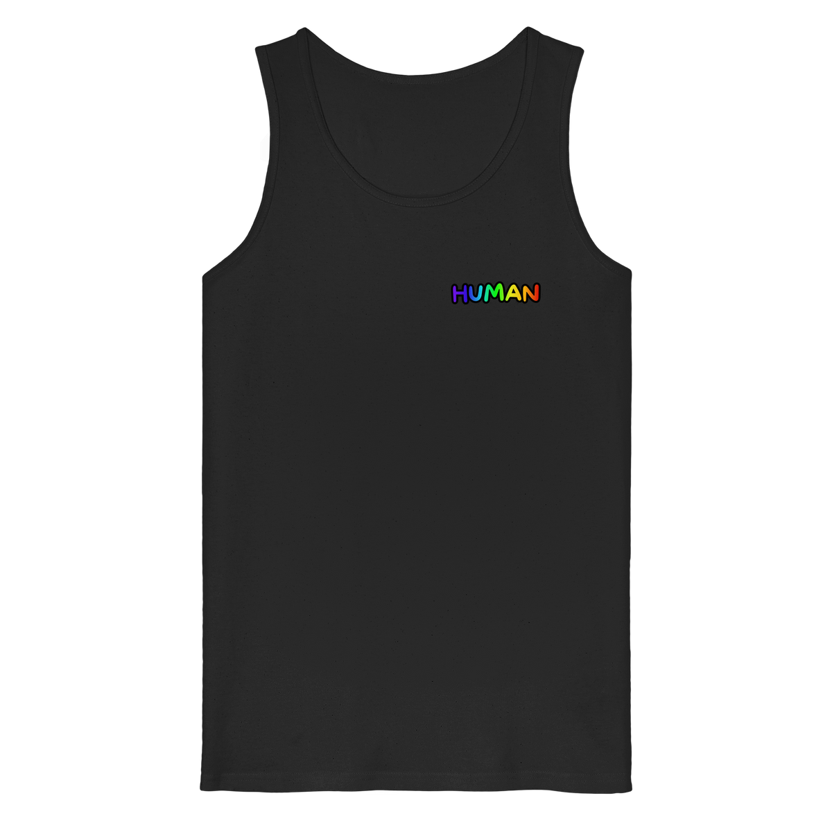 HUMAN in Regenbogen Farben "Bubble Edition" - Organic Tank Top