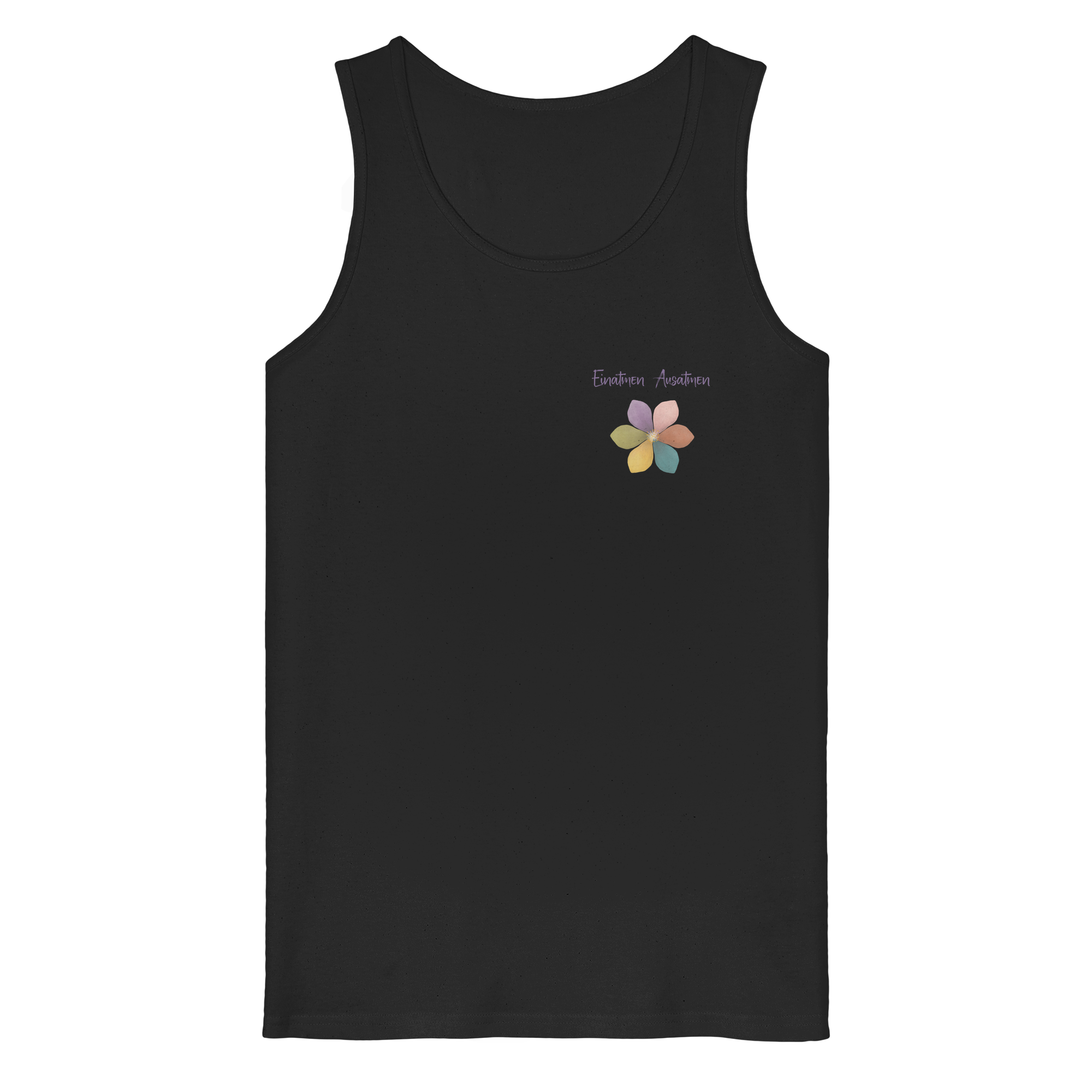Einatmen Ausatmen "Achtsamkeitsblüte Edition" - Organic Tank Top
