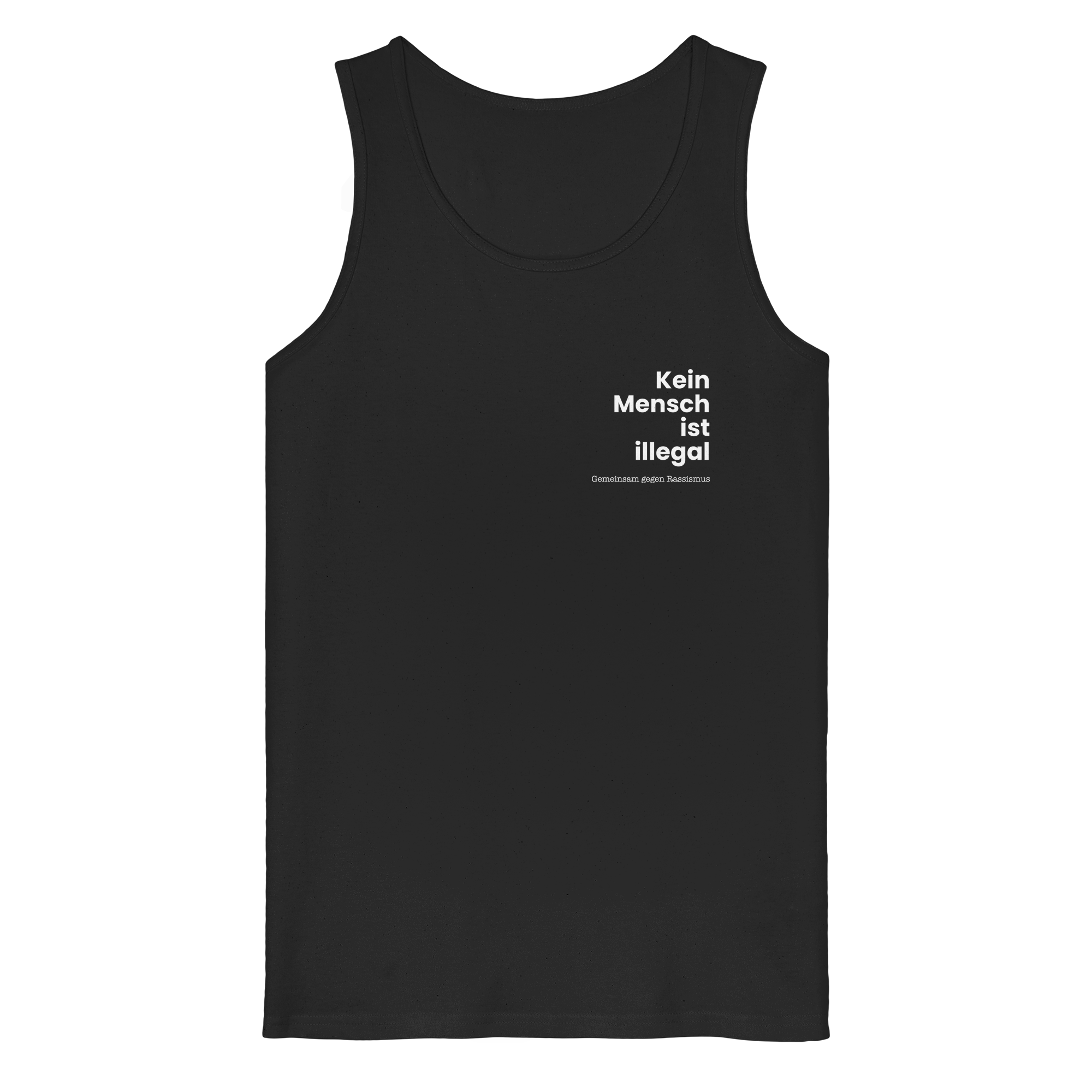 Kein Mensch ist illegal "Gemeinsam gegen Rassismus Edition" Brustprint - Organic Tank Top