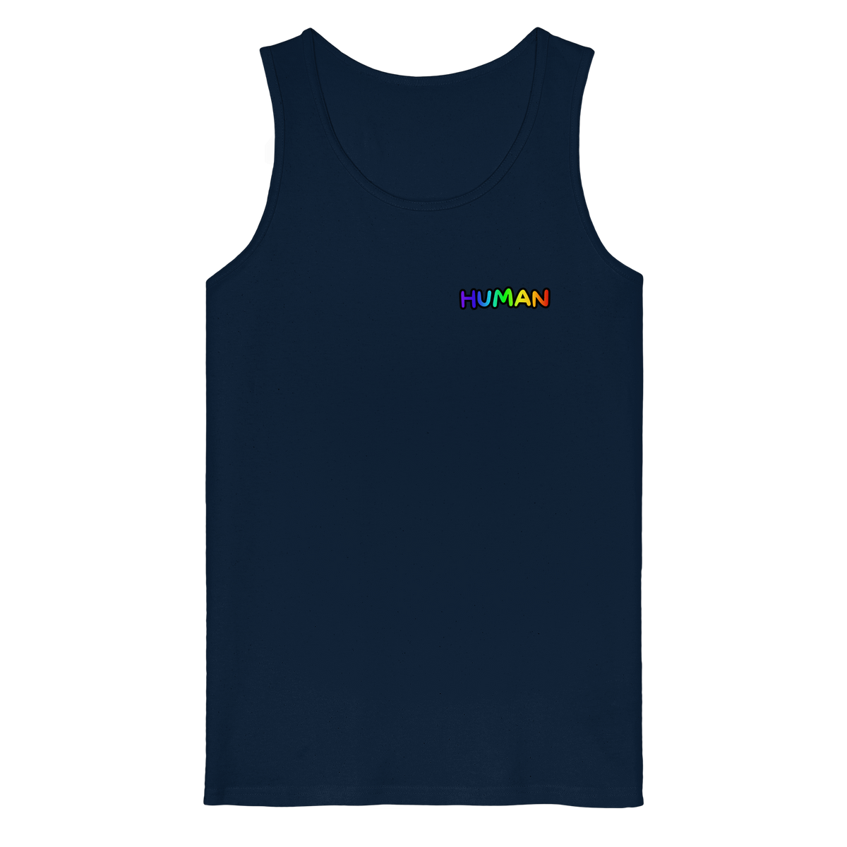 HUMAN in Regenbogen Farben "Bubble Edition" - Organic Tank Top