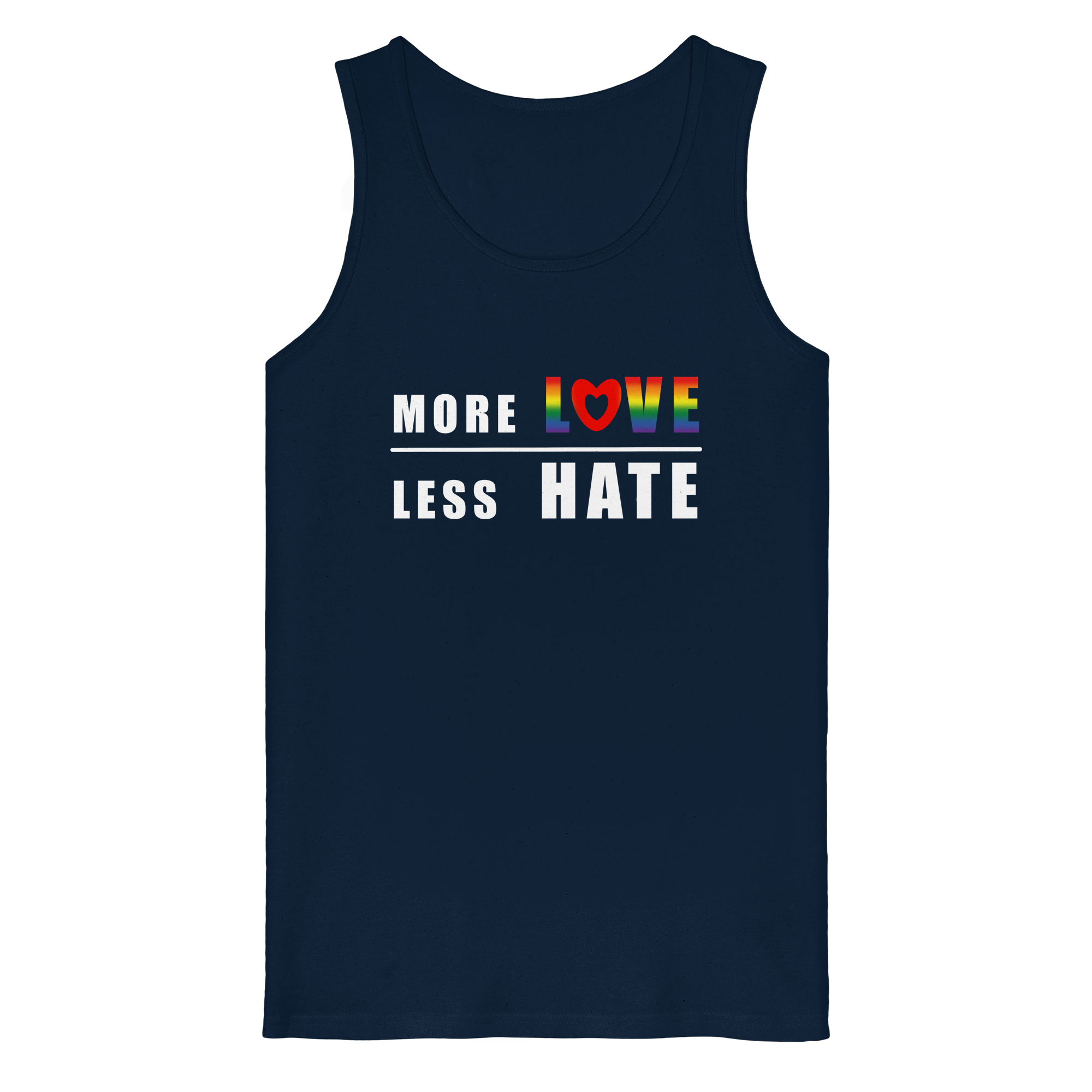 More Love Less Hate "Rainbow Edition" - Organic Tank Top