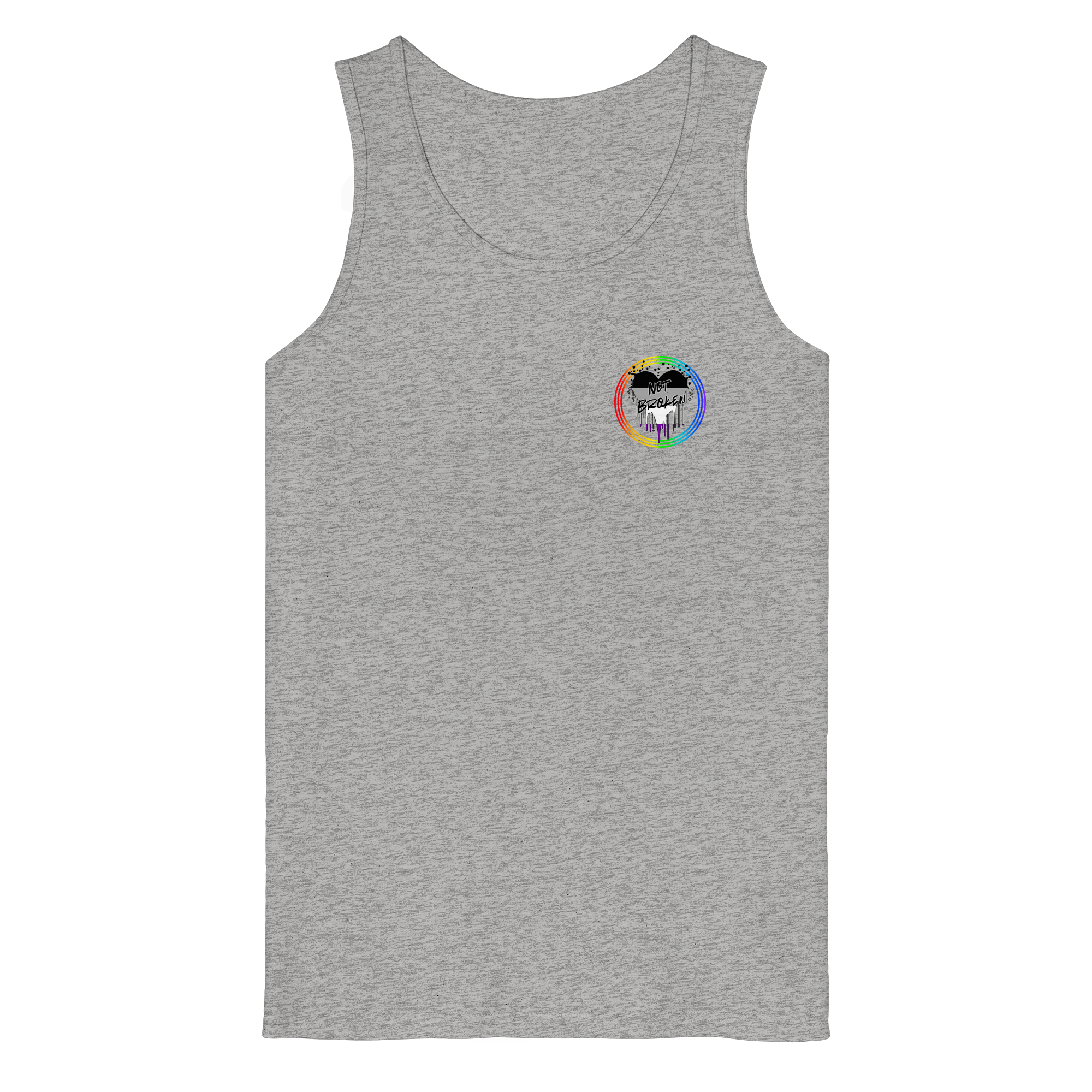 Asexual Not Broken "Regenbogenkreis Edition" - Organic Tank Top