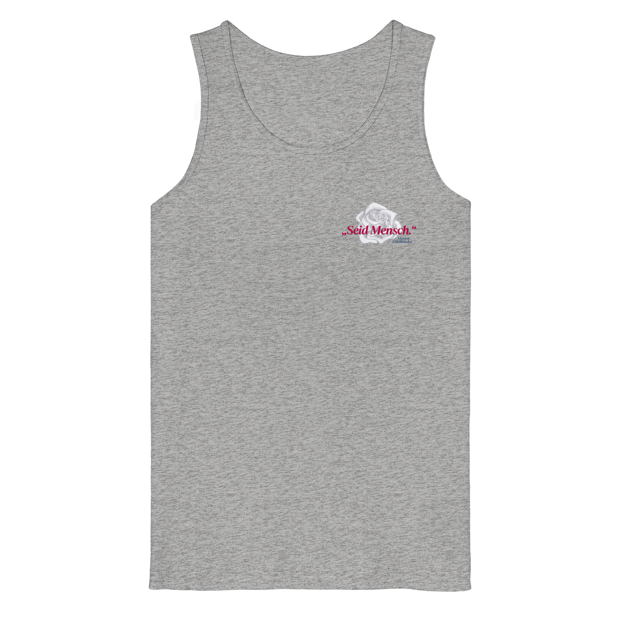Seid Mensch "Weiße Rose Edition" - Organic Tank Top