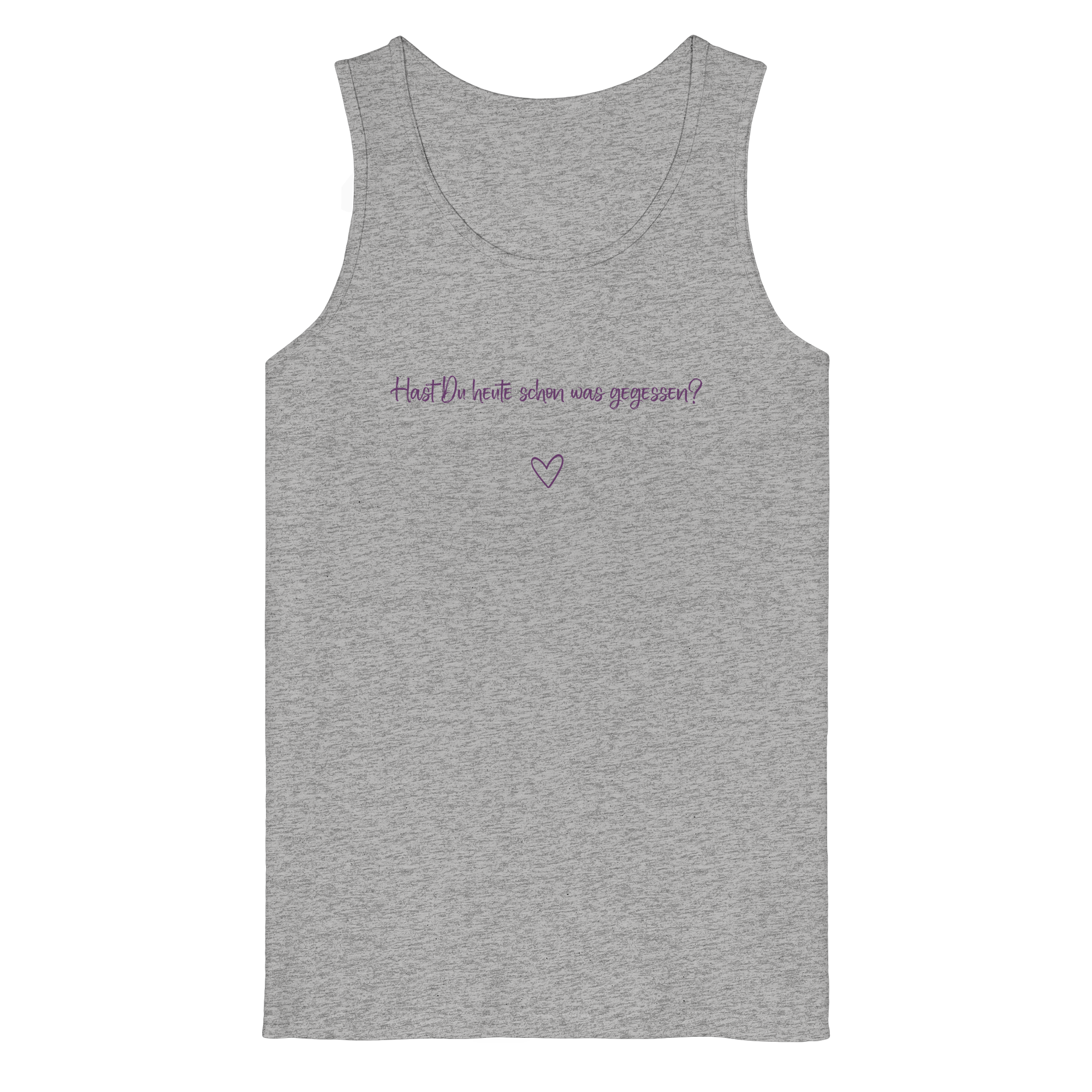 Hast Du heute schon was gegessen? "Lila Herz Edition" - Organic Tank Top