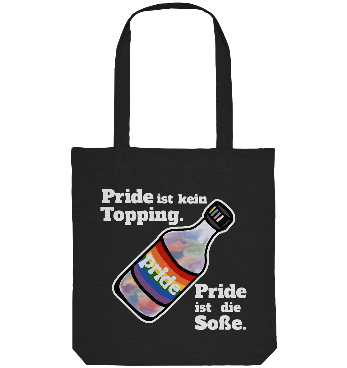 Regenbogen-Soße: Die Hauptzutat (dunkel) - Organic Tote-Bag