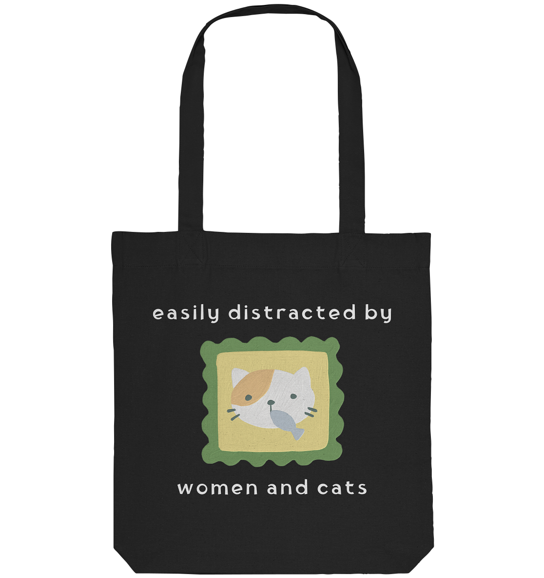 Easily Distracted by Women and Cats - Organic Tote-Bag