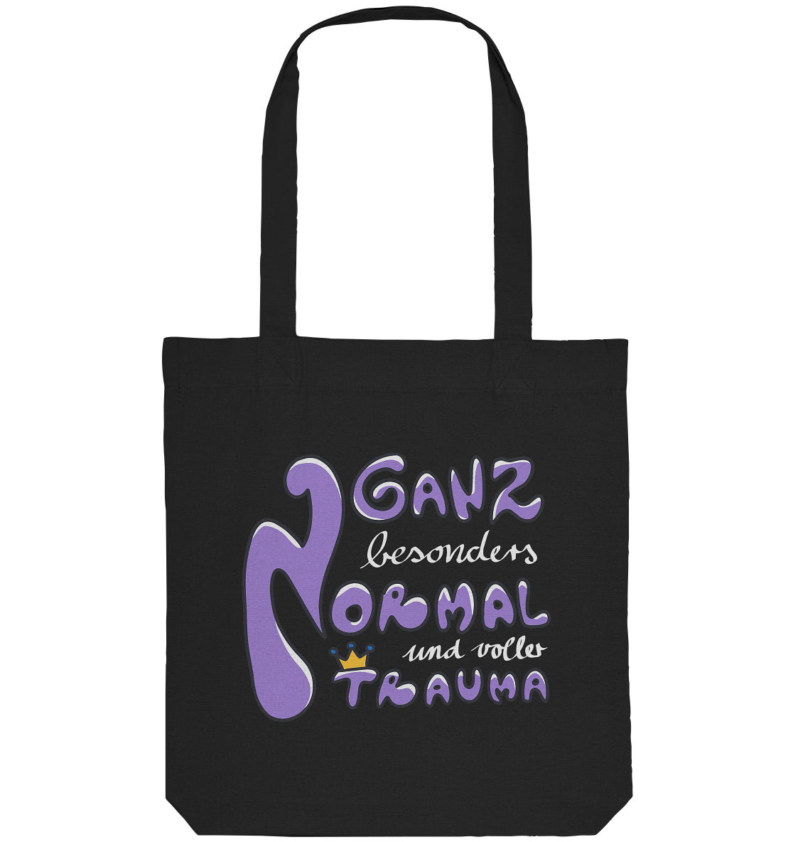 Ganz besonders Normal und voller Trauma "Lila Edition" - Organic Tote-Bag