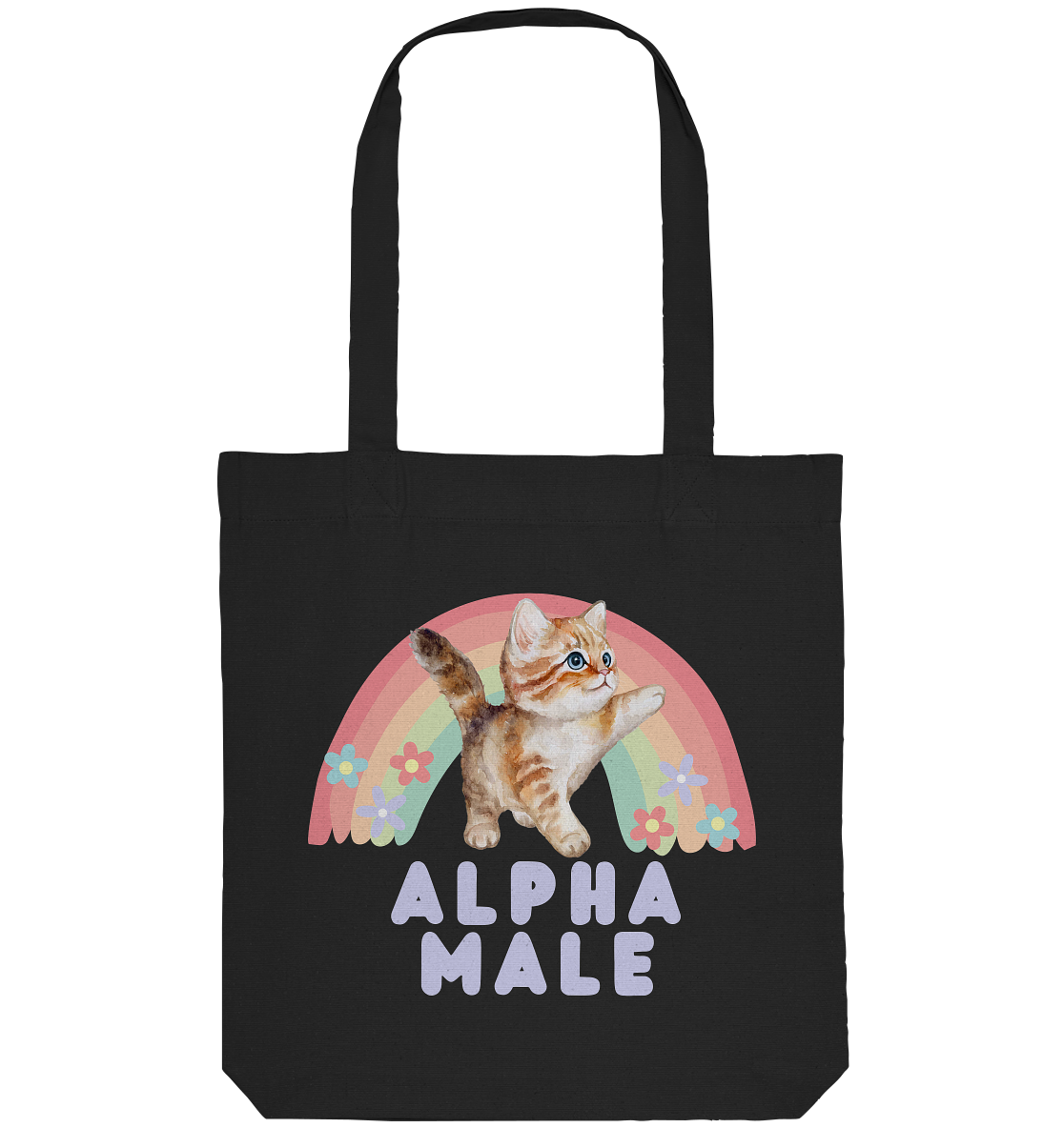 Alpha Male "Rainbow Roar Edition" - Organic Tote-Bag