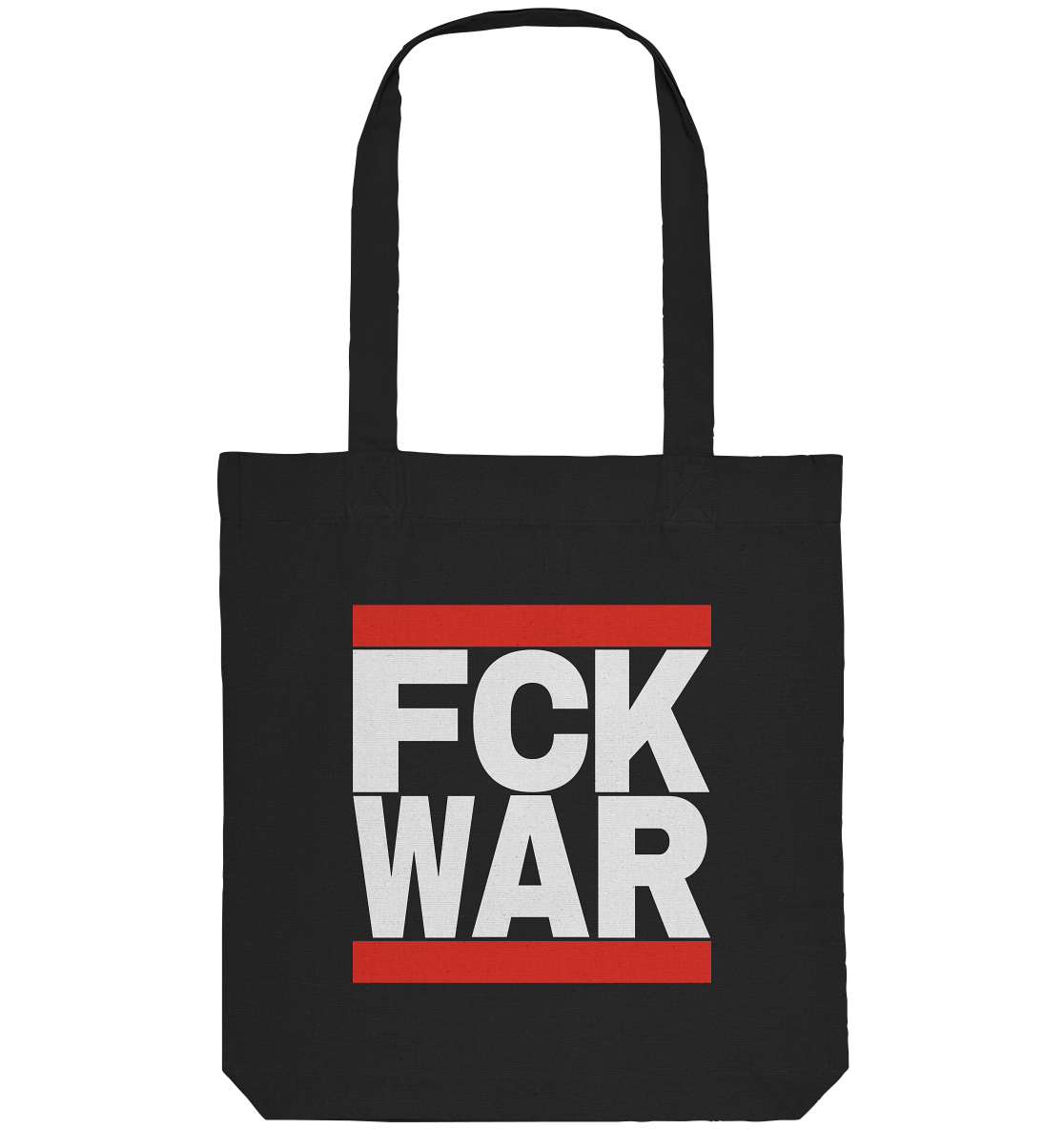 FCK WAR (weiße Schrift) - Organic Tote-Bag