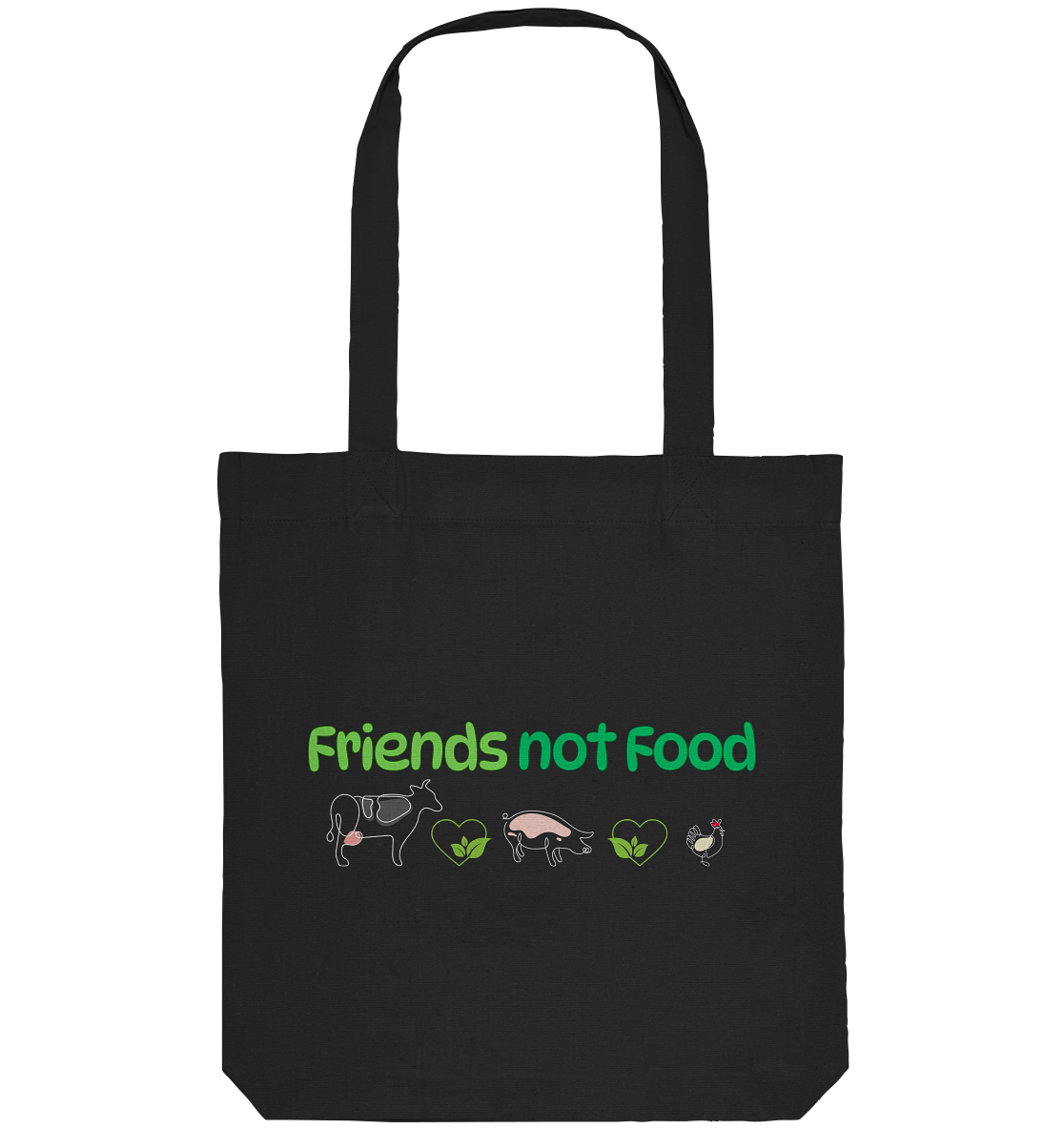 Friends Not Food - Organic Tote-Bag