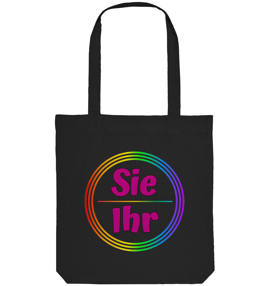 Sie/Ihr Pronomen Regenbogenkreis - Organic Tote-Bag