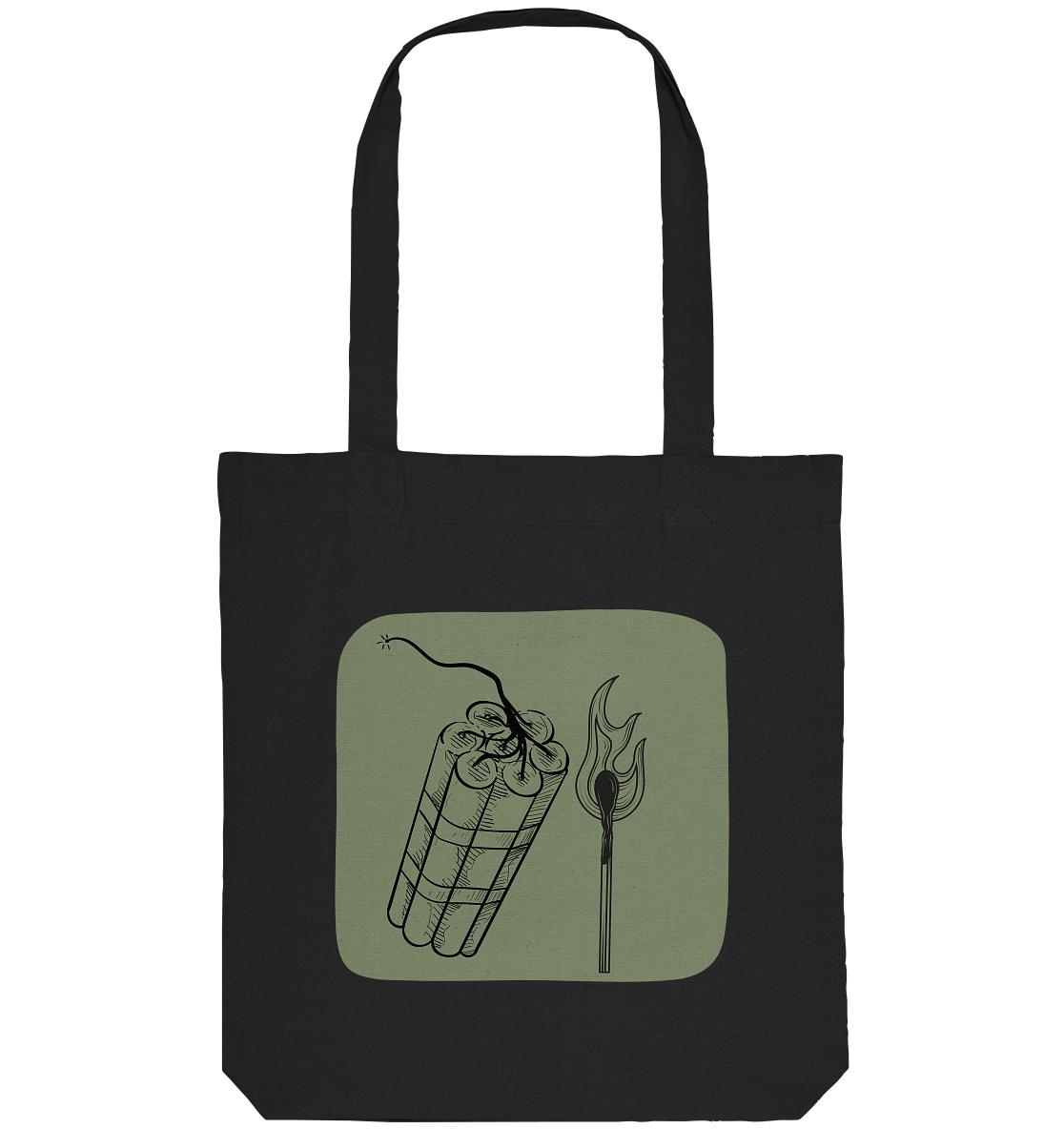 Feuer und Flamme fürs Patriarchat - Organic Tote-Bag