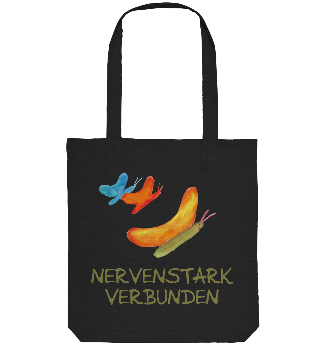 Nervenstark verbunden "Schmetterline Jona Edition" - Organic Tote-Bag