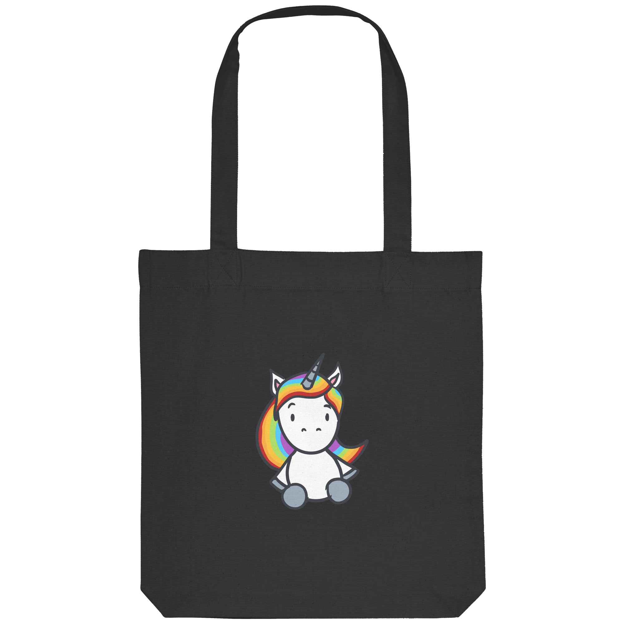 Einhorn mit Regenbogen Haaren - Organic Tote-Bag