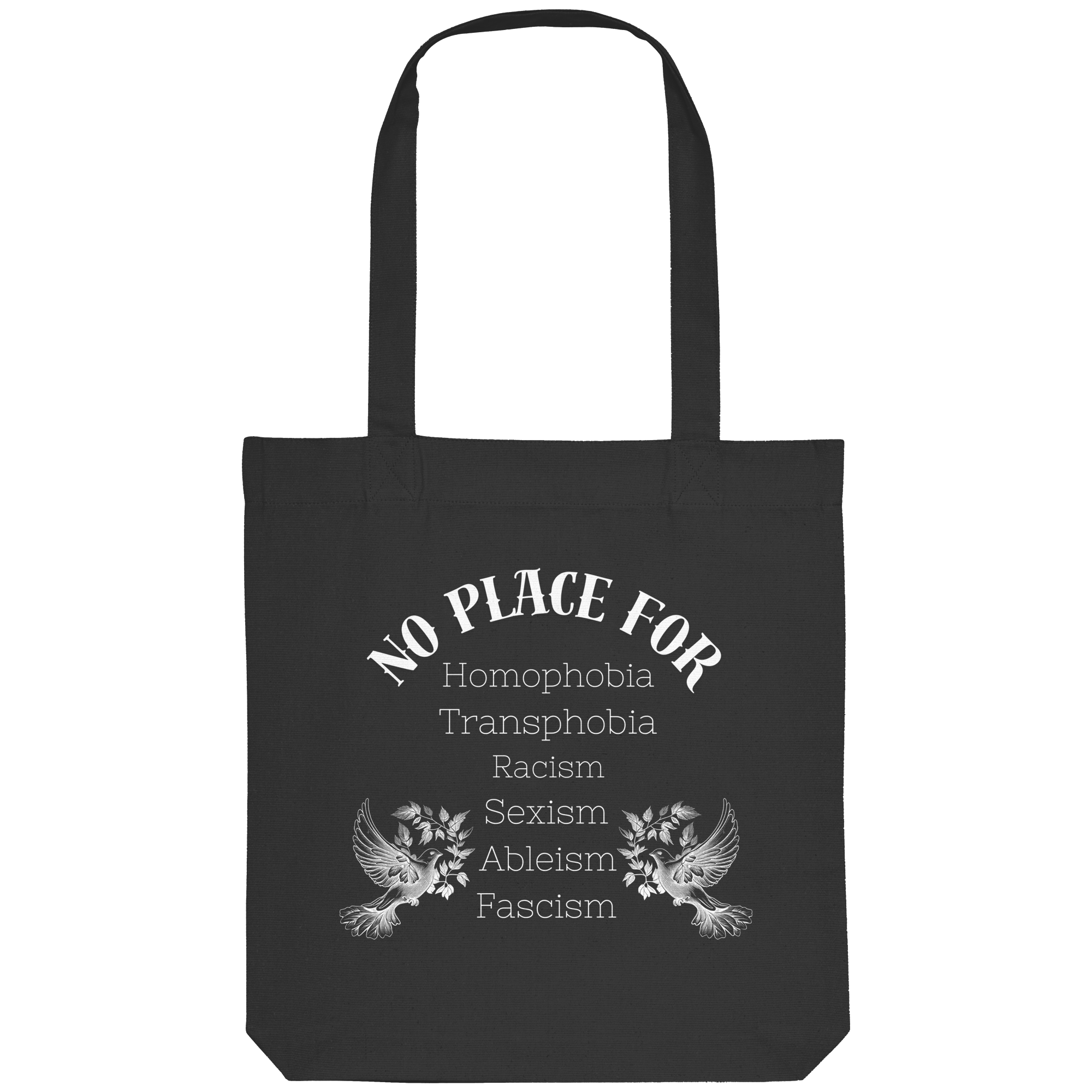No Place For (weiße Schrift) - Organic Tote-Bag