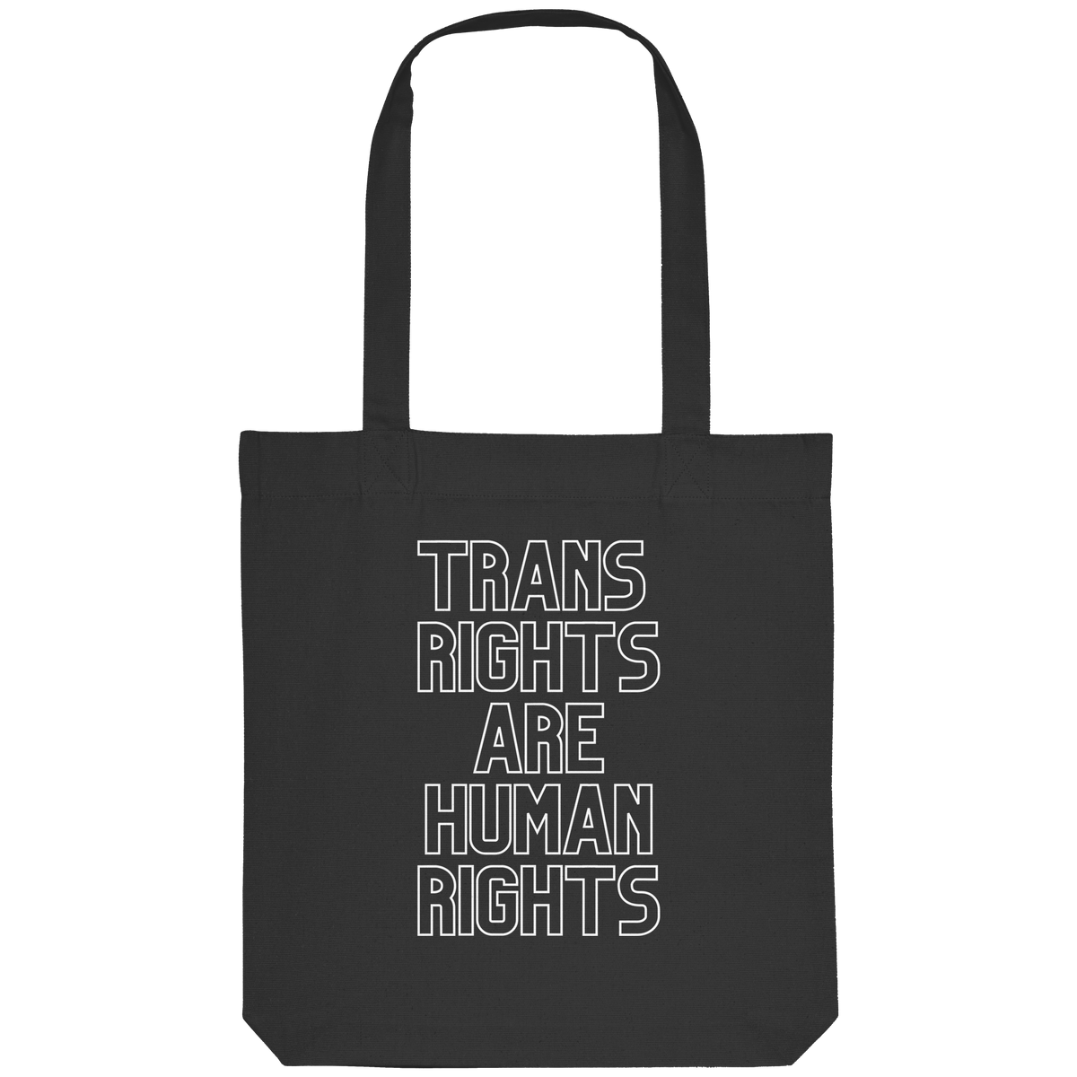 Trans Rights are Human Rights "Statement Edition" - Organic Tote-Bag