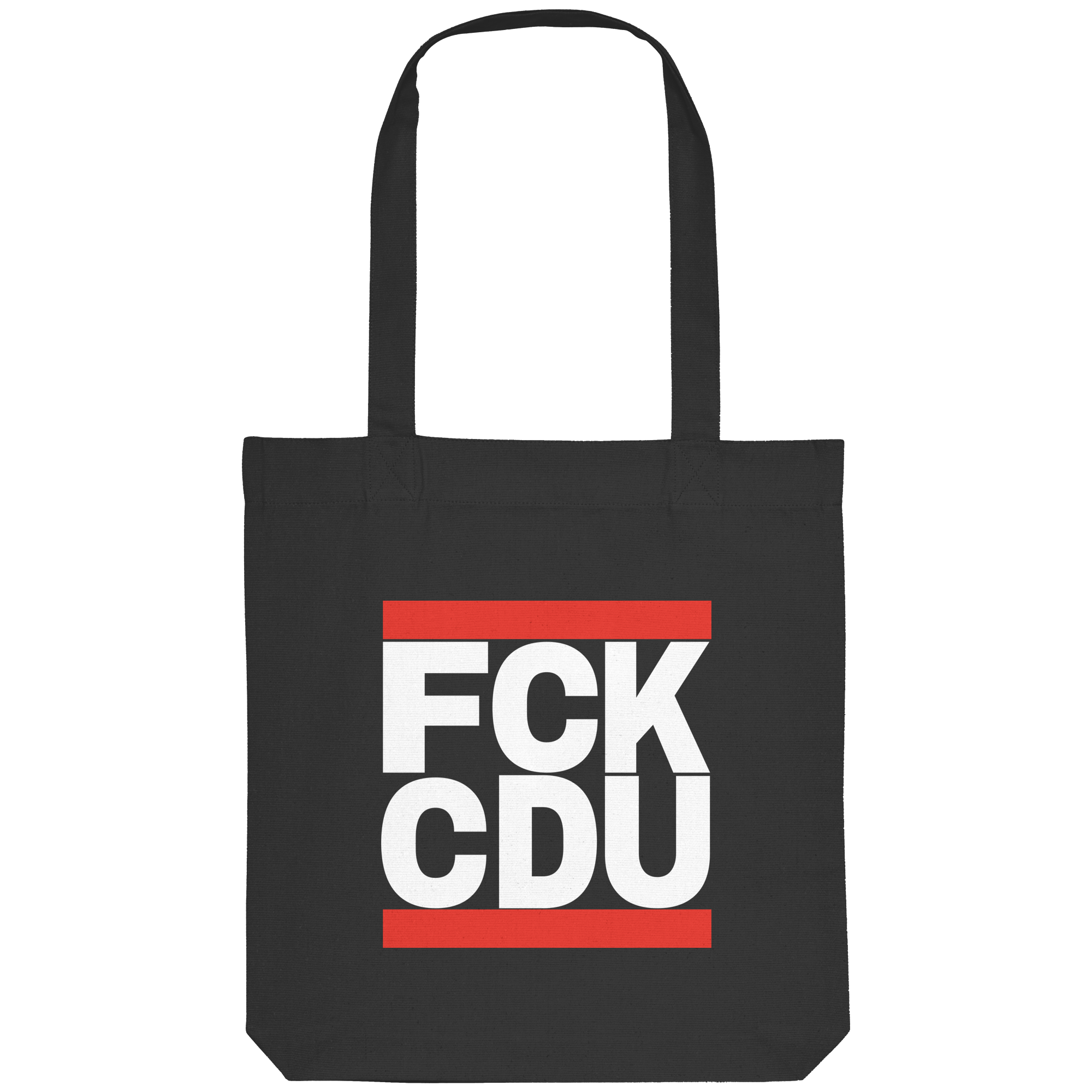 FCK CDU (weiße Schrift) - Organic Tote-Bag