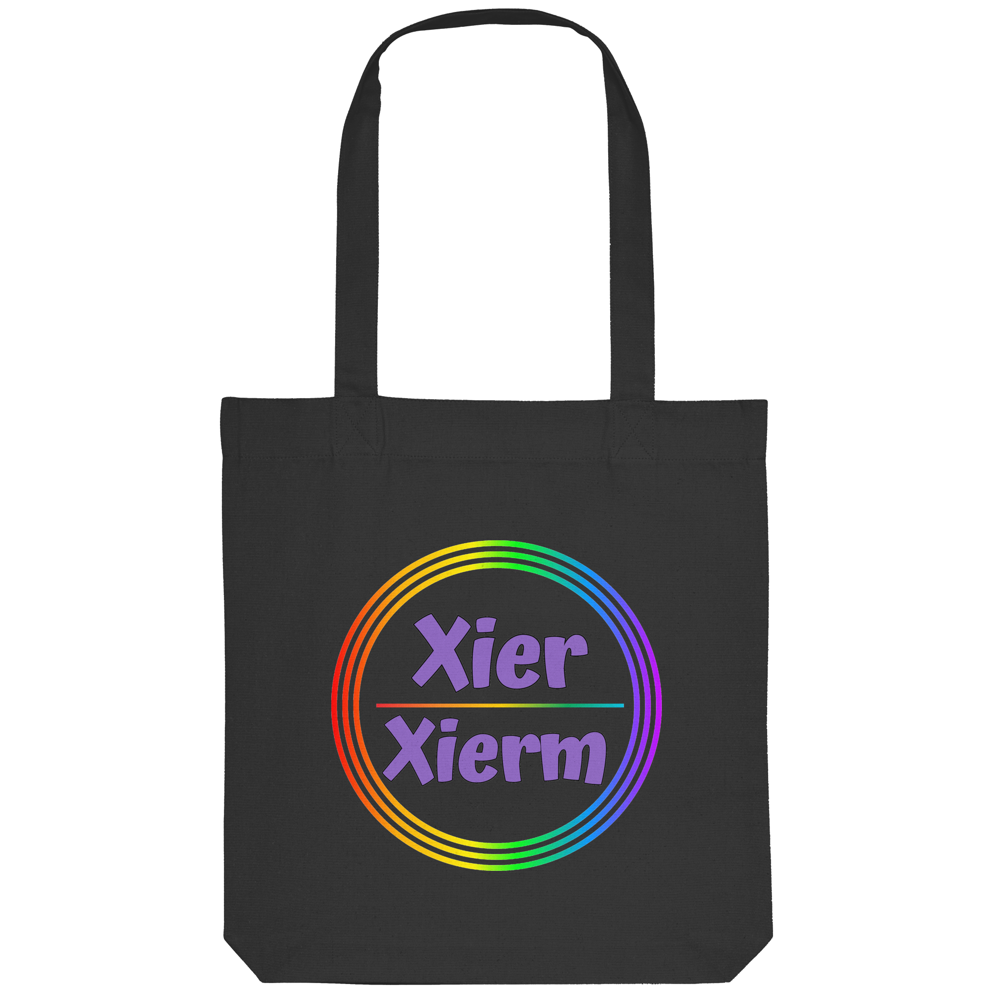Xier/Xiem Pronomen Regenbogenkreis - Organic Tote-Bag