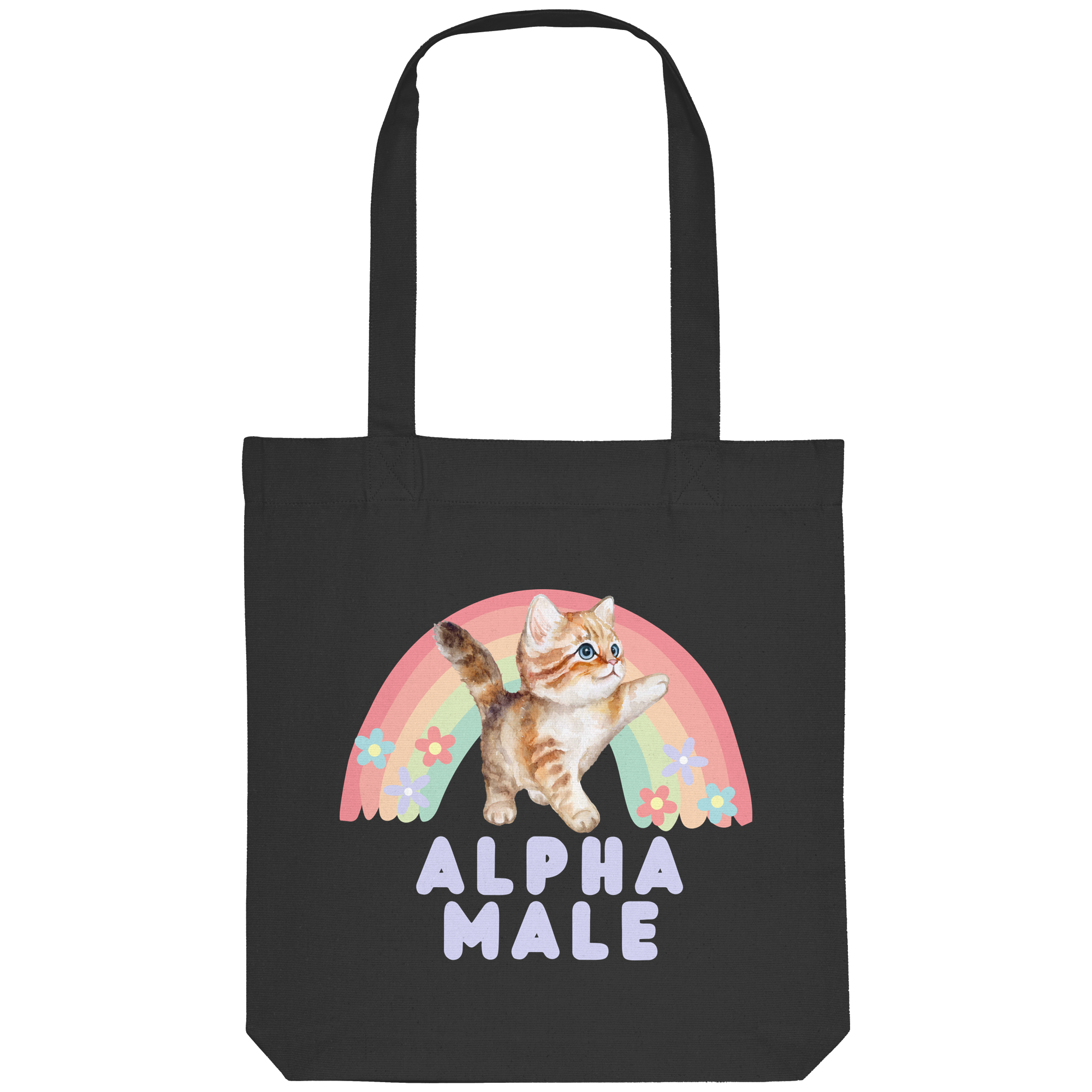 Alpha Male "Rainbow Roar Edition" - Organic Tote-Bag