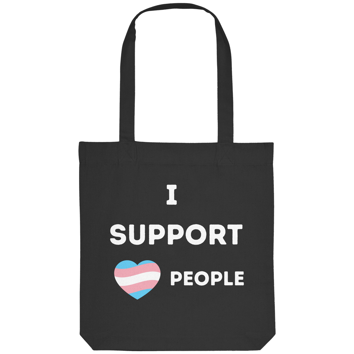 I support Trans People - Organic Tote-Bag