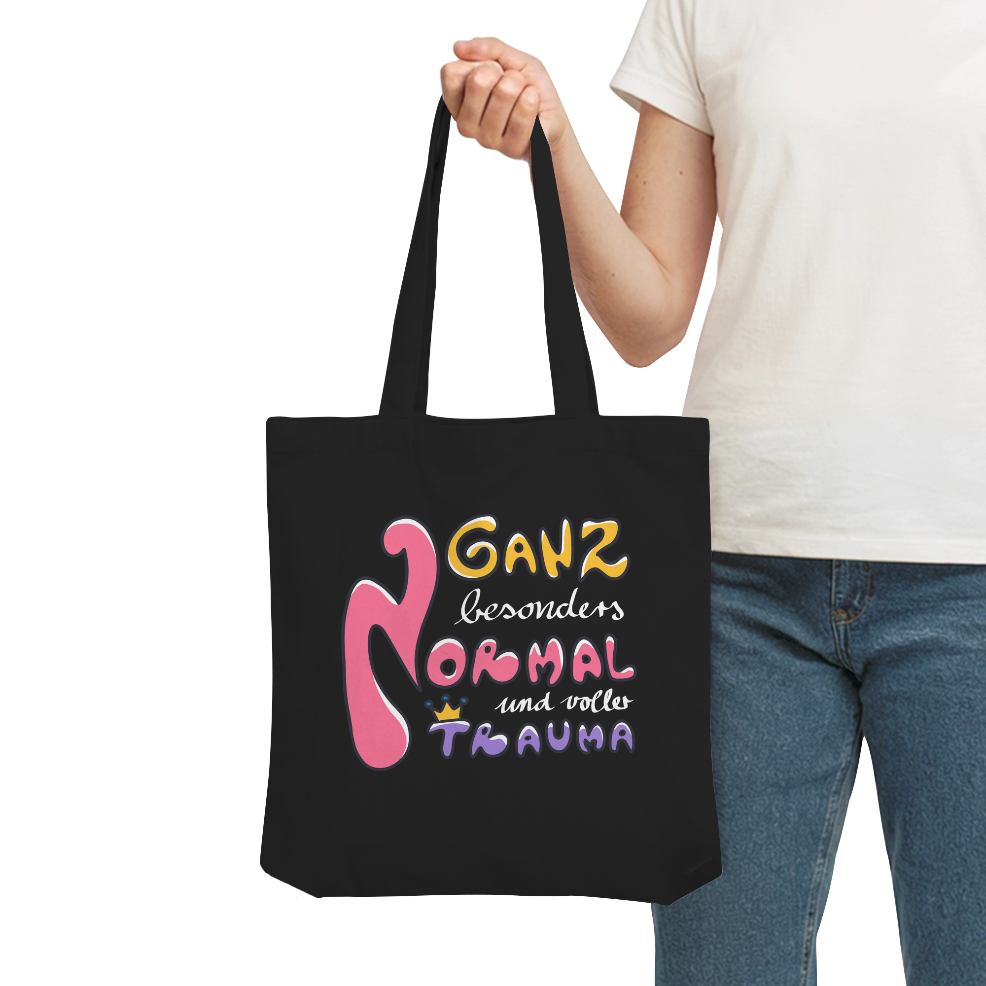 Ganz besonders Normal und voller Trauma "Bunte Edition" - Organic Tote-Bag