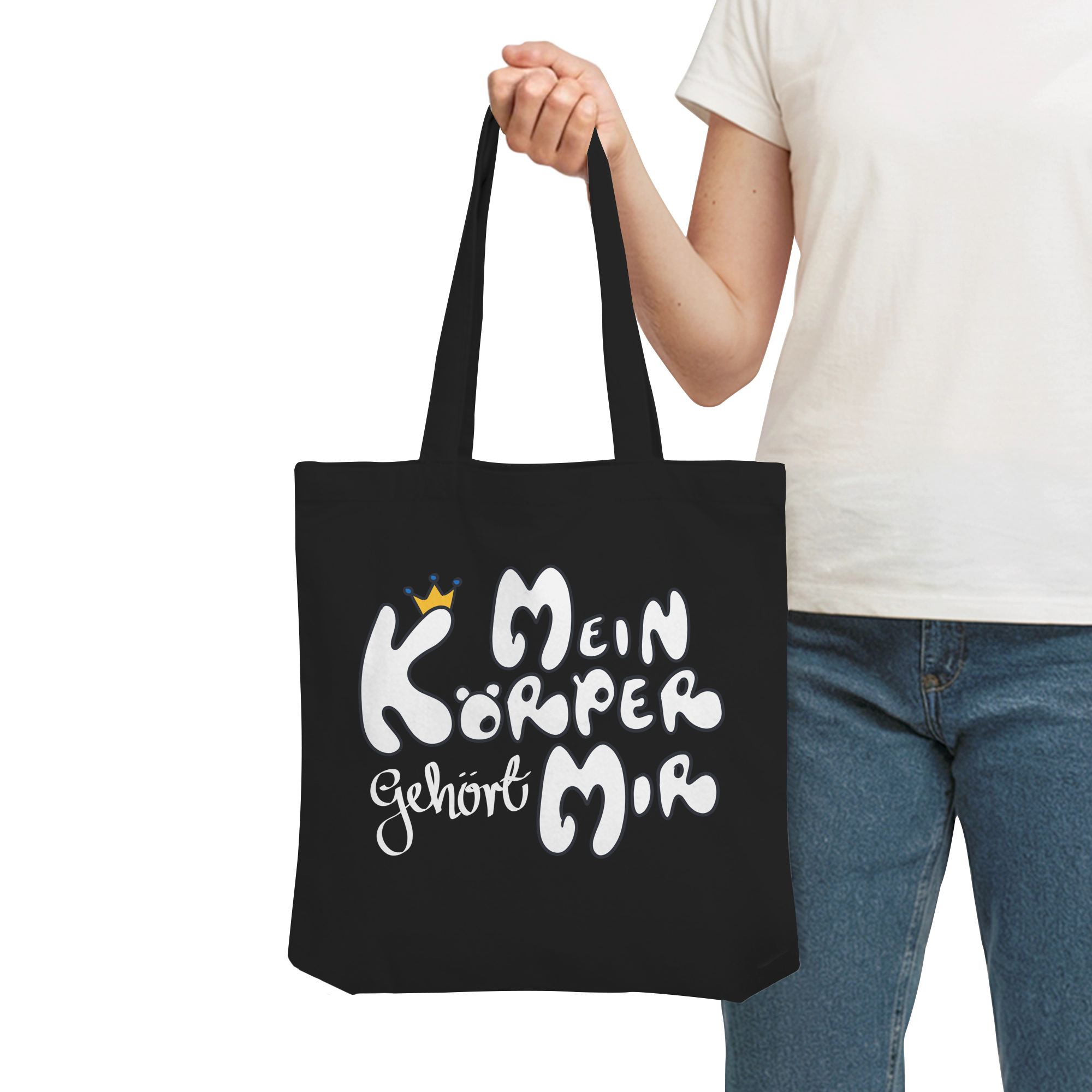 Mein Körper gehört mir "Weiße Edition" - Organic Tote-Bag