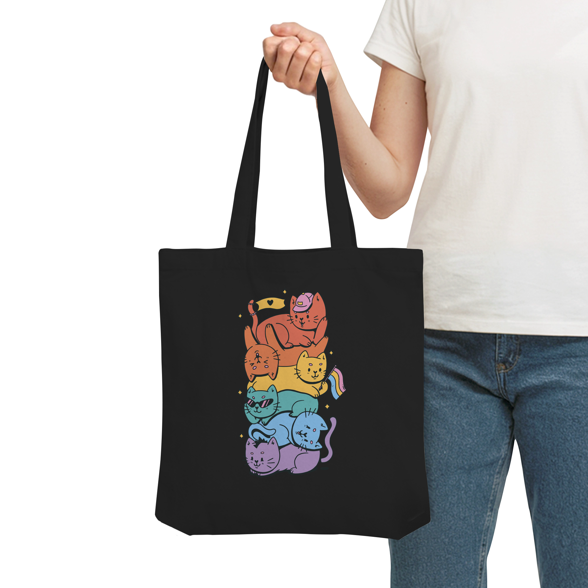 LGBTQ+ Katzen - Organic Tote-Bag
