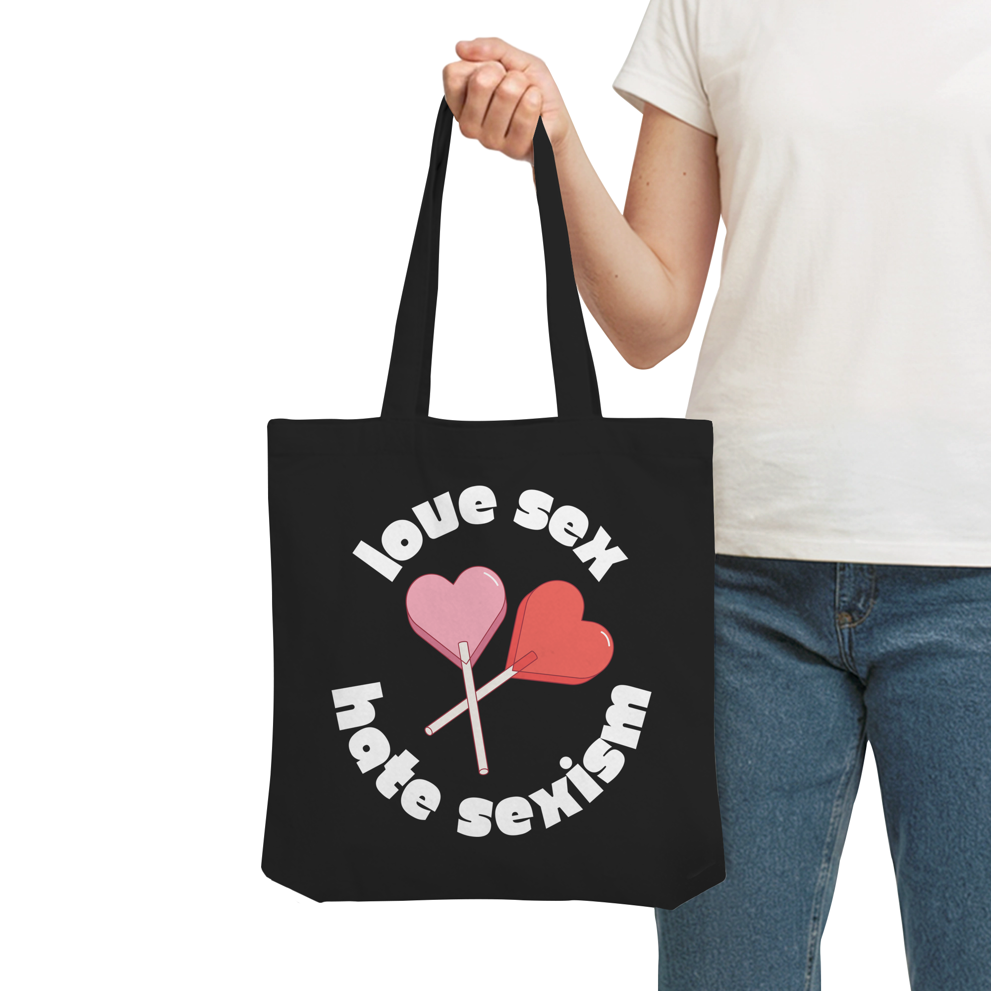 Love Sex Hate Sexism - Organic Tote-Bag