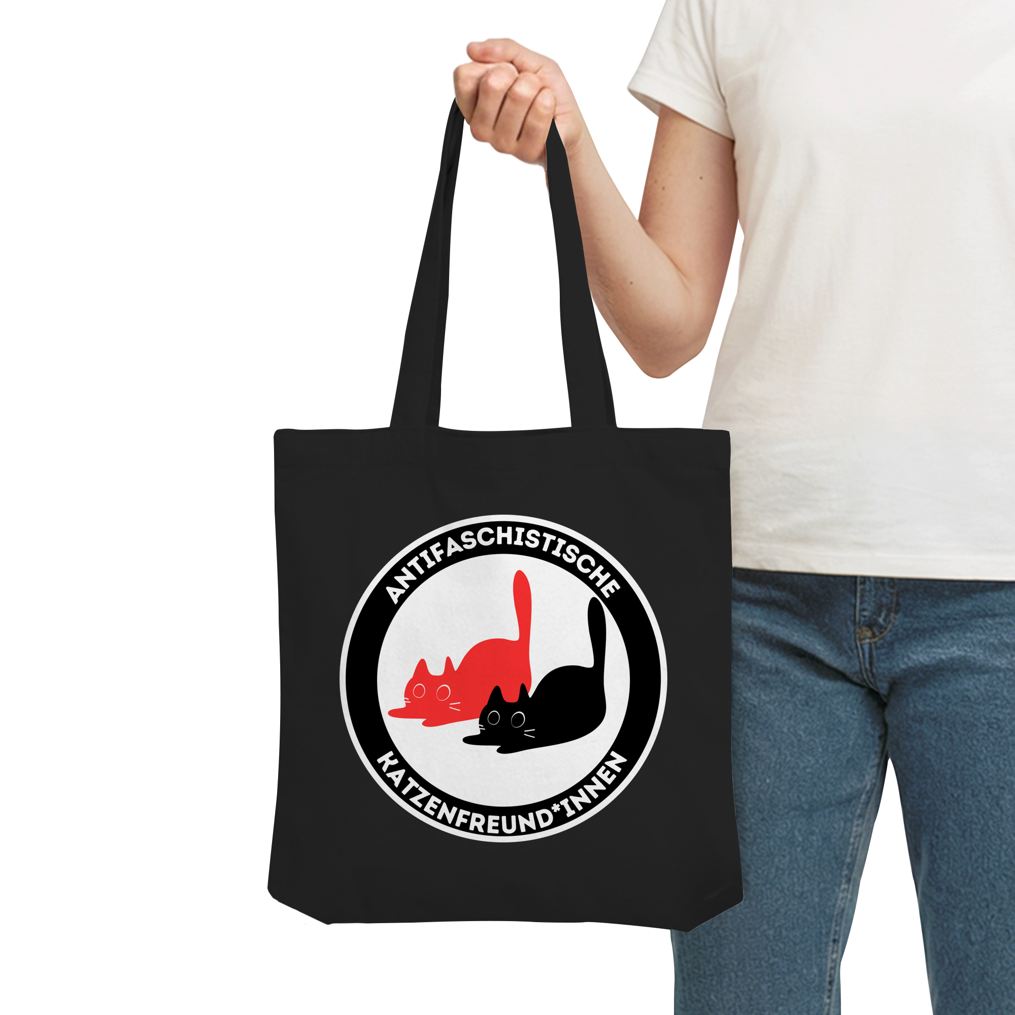 Antifaschistische Katzenfreund*innen - Organic Tote-Bag
