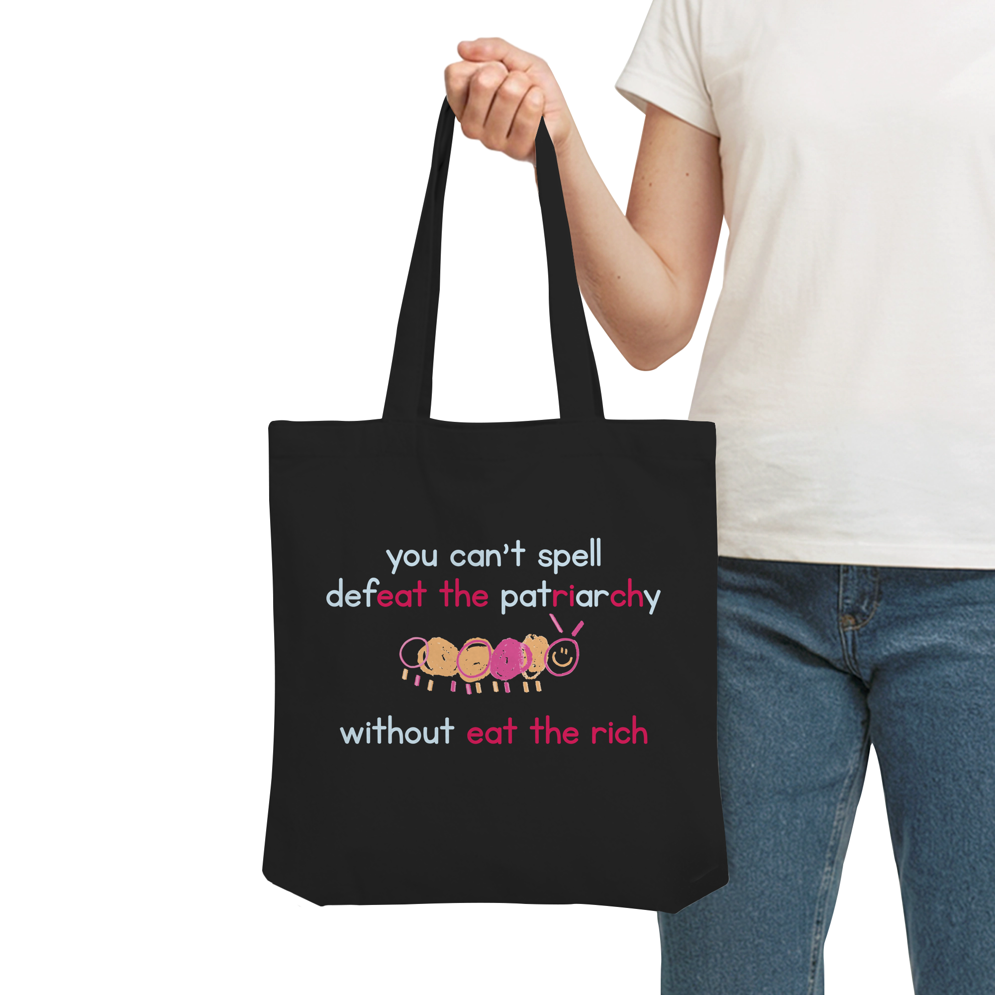 You can't spell Defeat the Patriarchy without Eat the Rich - Organic Tote-Bag