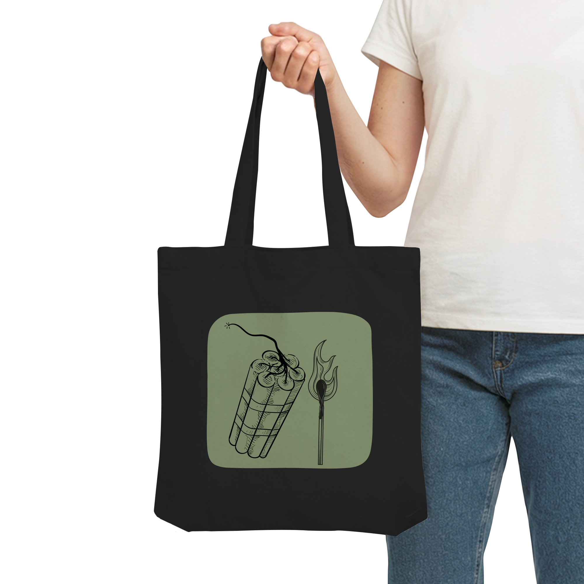 Feuer und Flamme fürs Patriarchat - Organic Tote-Bag