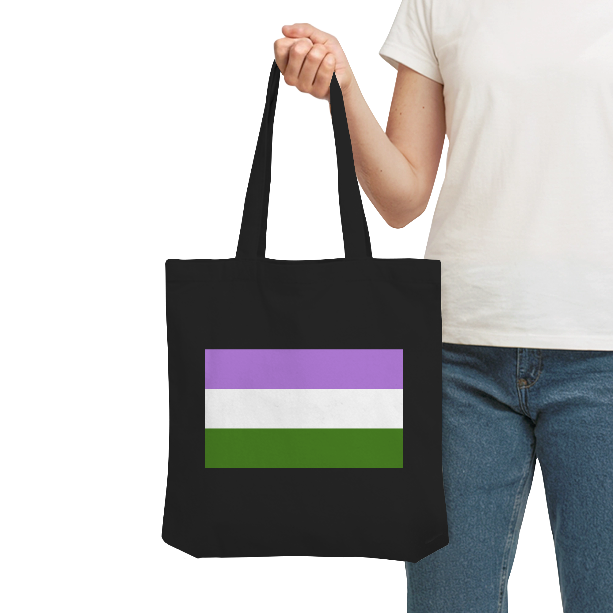Genderqueer Pride Flag - Organic Tote-Bag