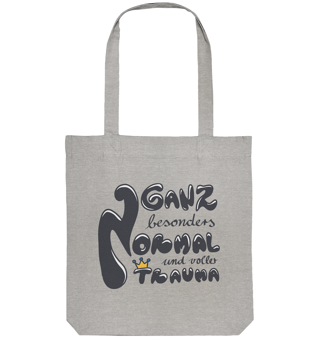 Ganz besonders Normal und voller Trauma "Schwarze Edition" - Organic Tote-Bag