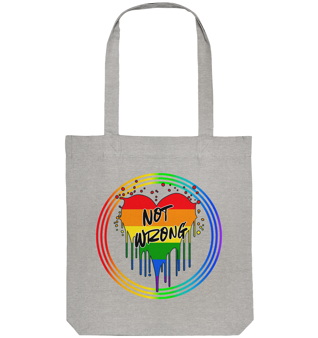 Queer Not Wrong "Regenbogenkreis Edition" - Organic Tote-Bag