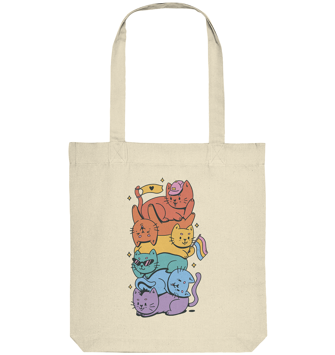 LGBTQ+ Katzen - Organic Tote-Bag