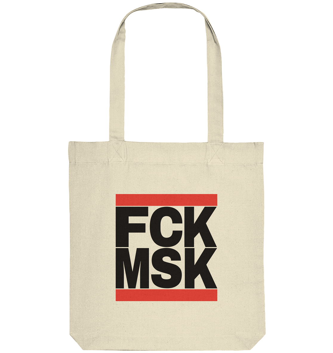 FCK MSK (schwarze Schrift) - Organic Tote-Bag