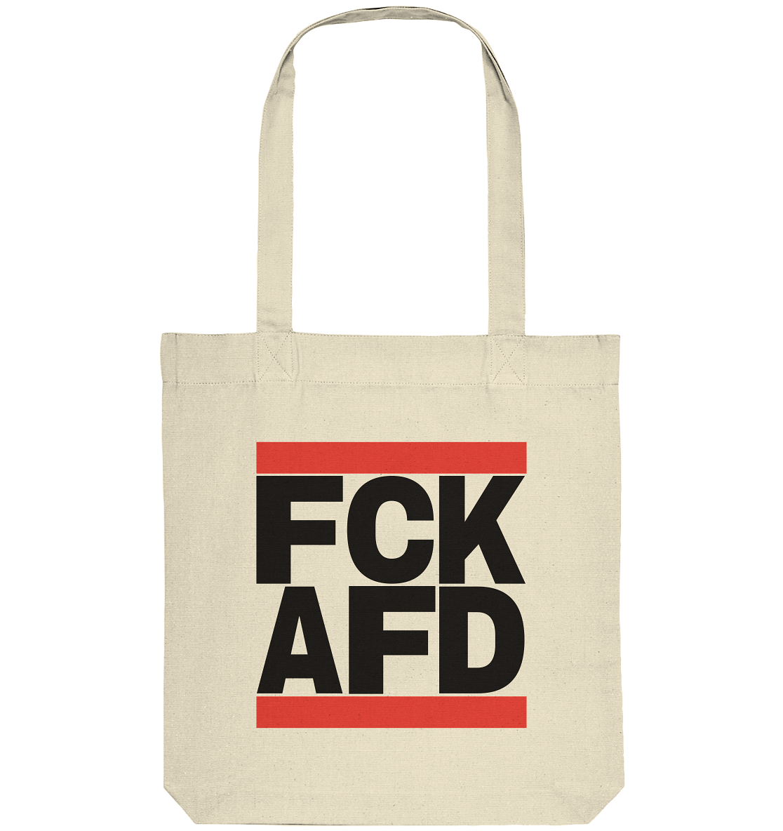 FCK AFD (schwarze Schrift) - Organic Tote-Bag